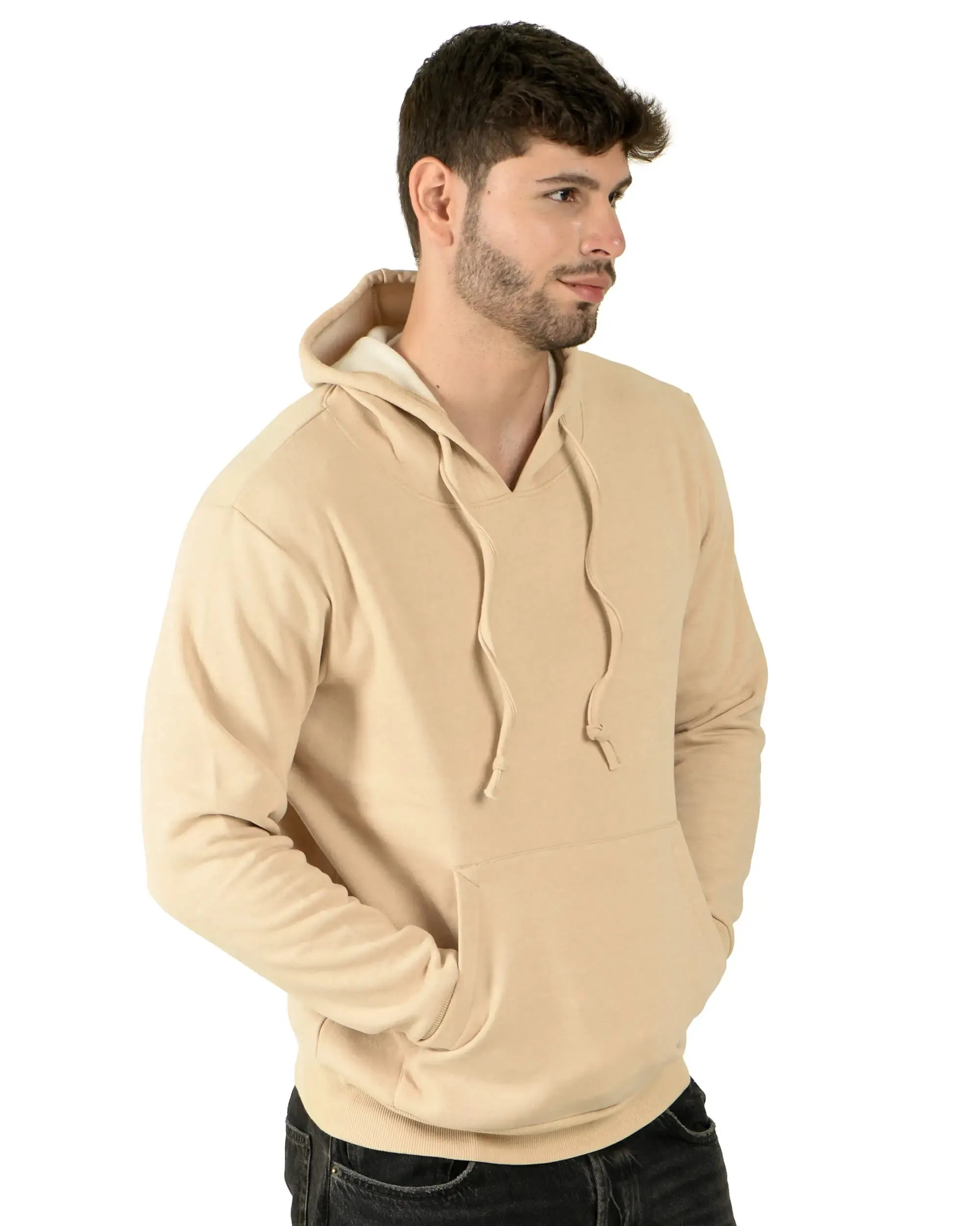 100% Recycle Pullover Hoodie (Beige)