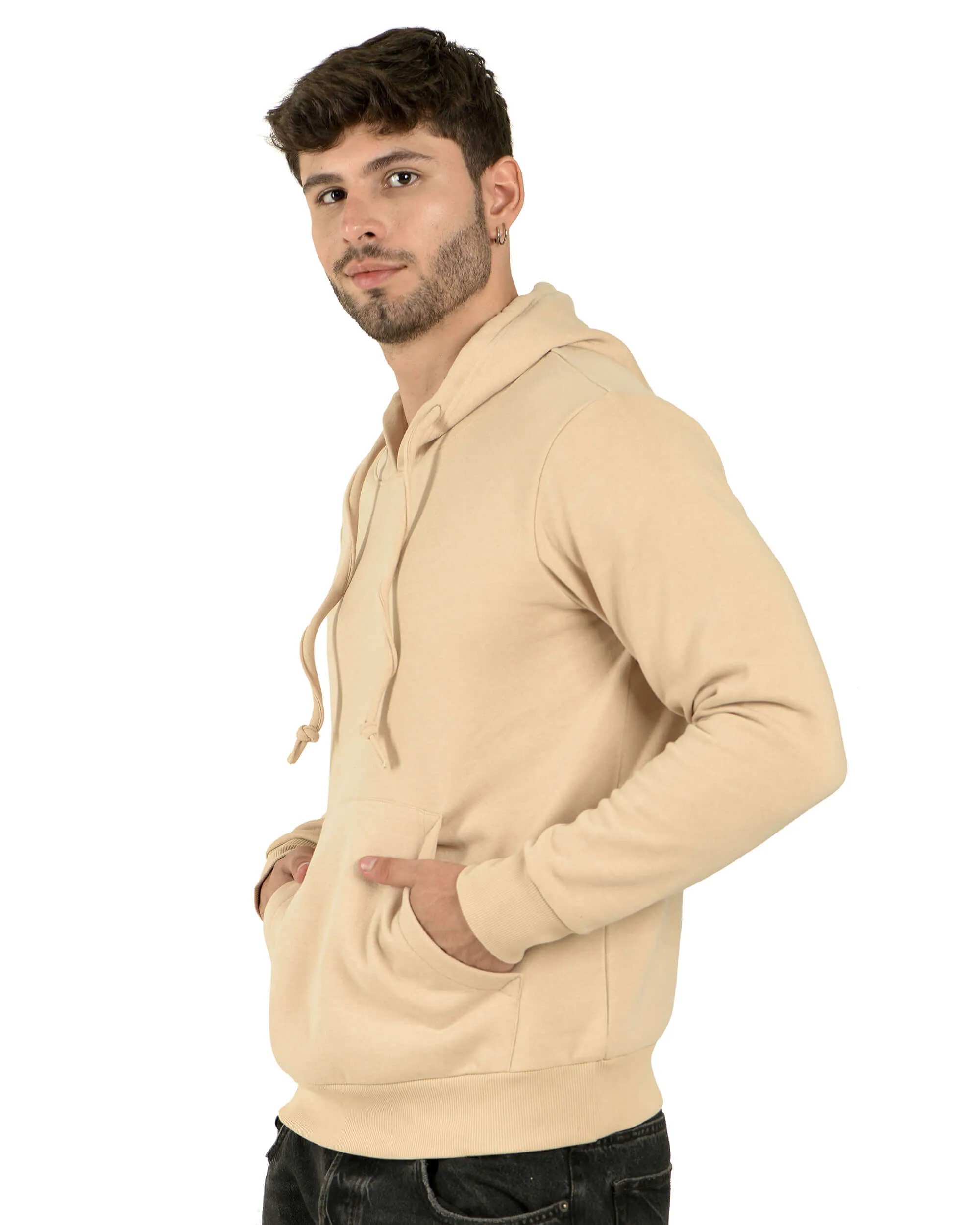 100% Recycle Pullover Hoodie (Beige)