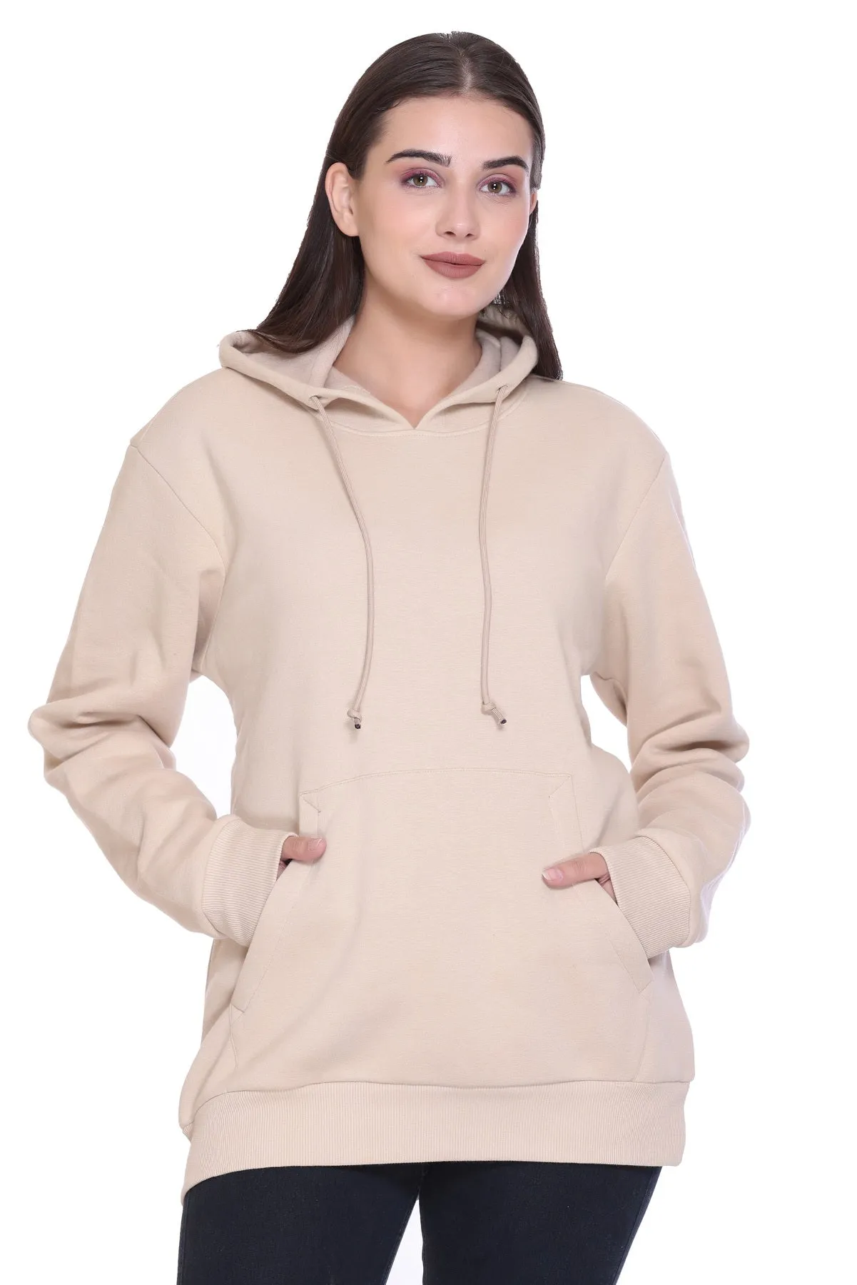 100% Recycle Pullover Hoodie (Beige)