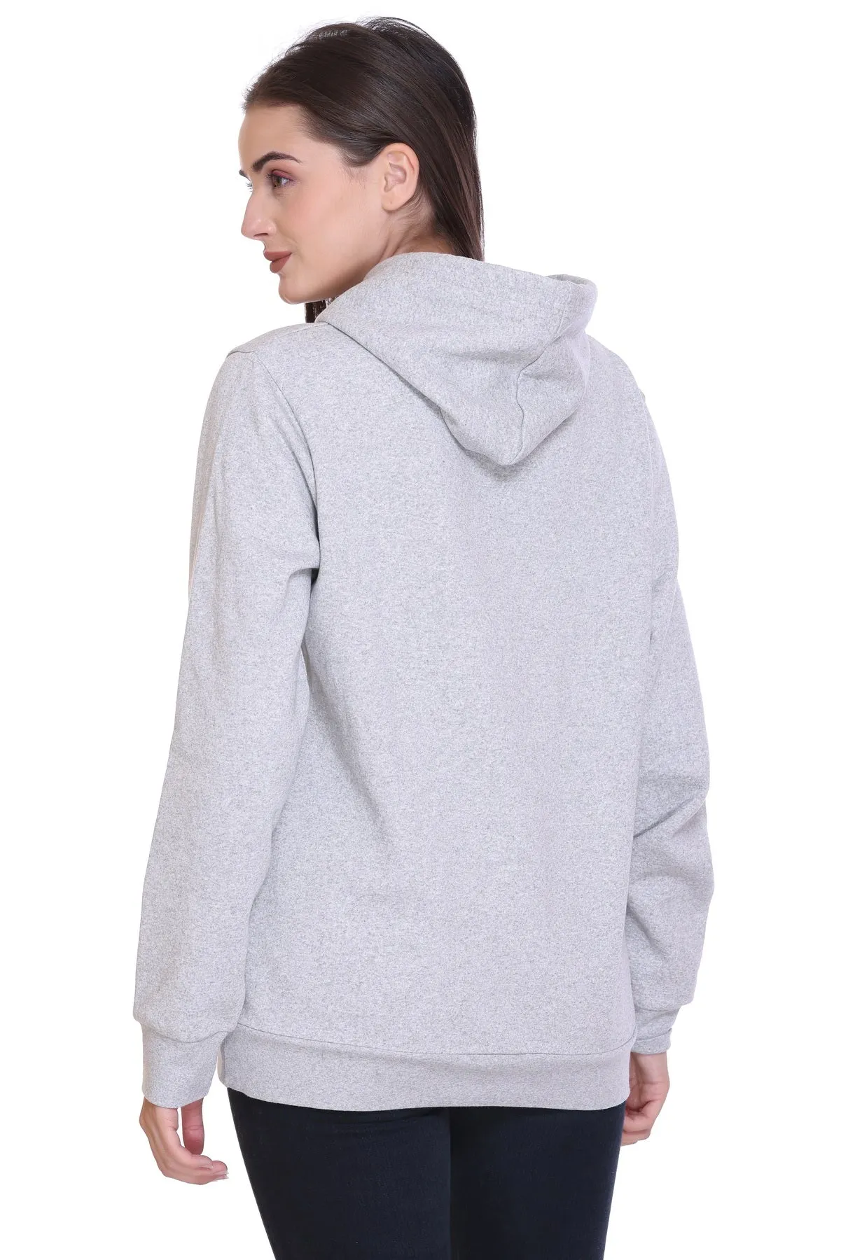 100% Recycle Pullover Hoodie (Grey Melange)