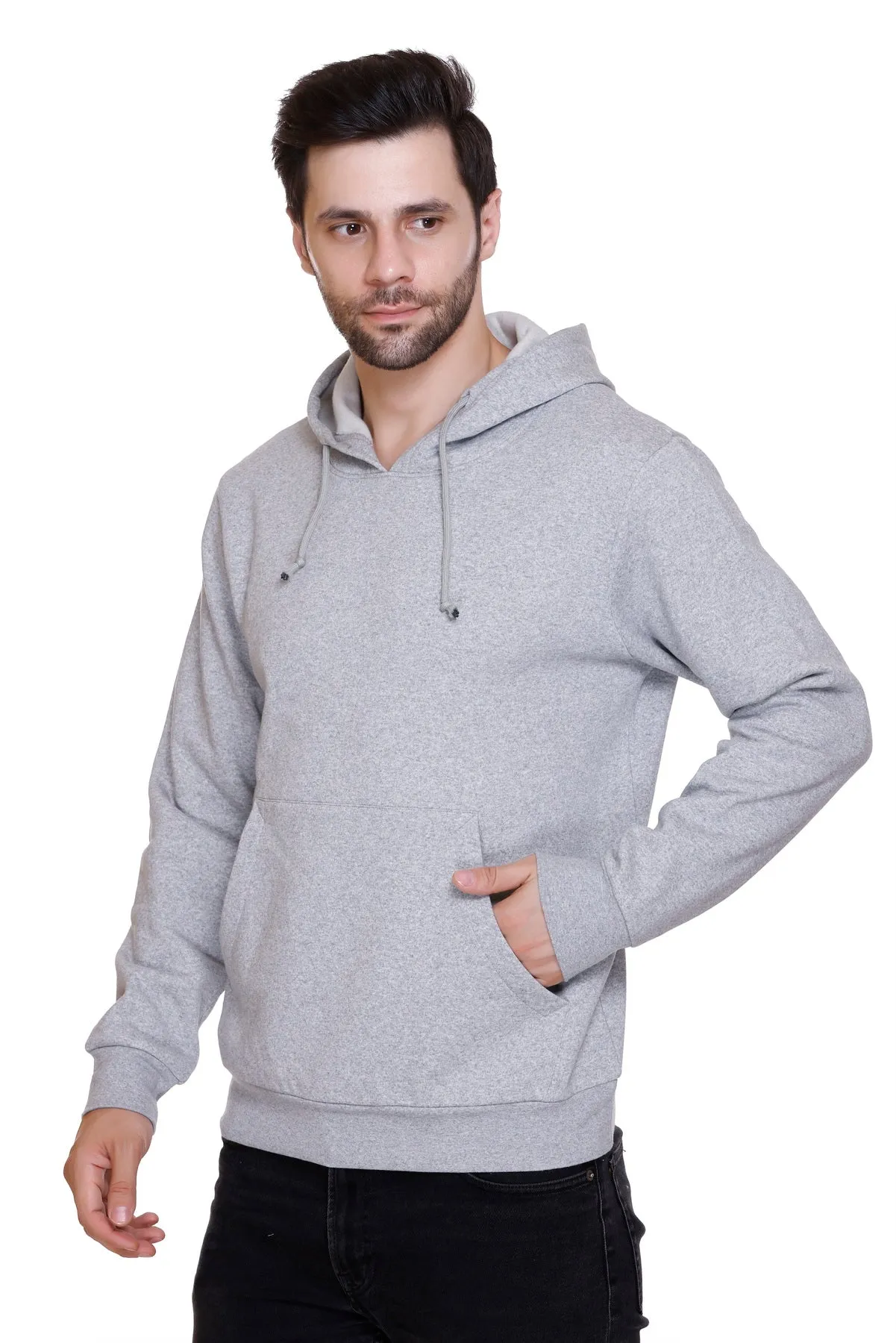 100% Recycle Pullover Hoodie (Grey Melange)