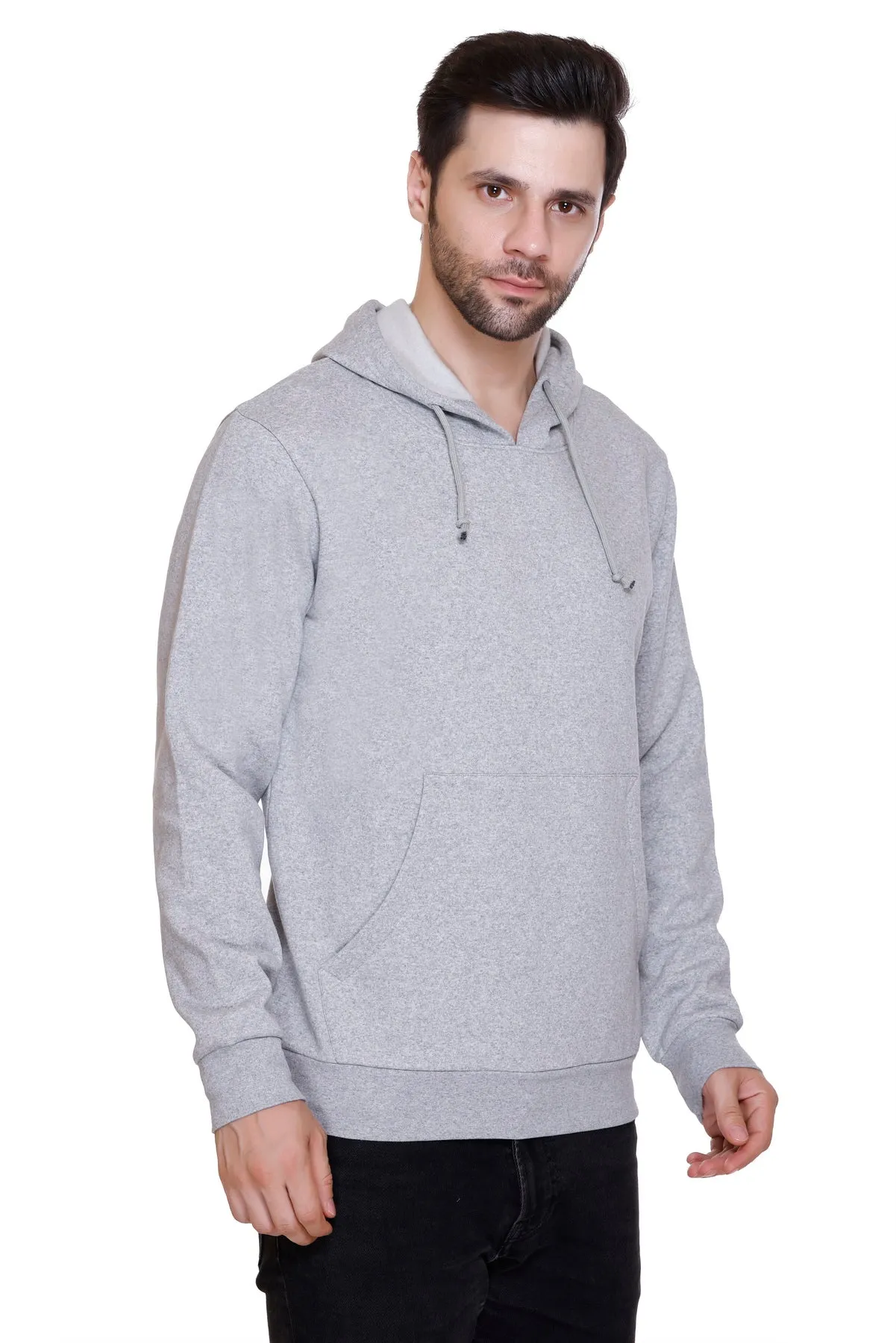 100% Recycle Pullover Hoodie (Grey Melange)