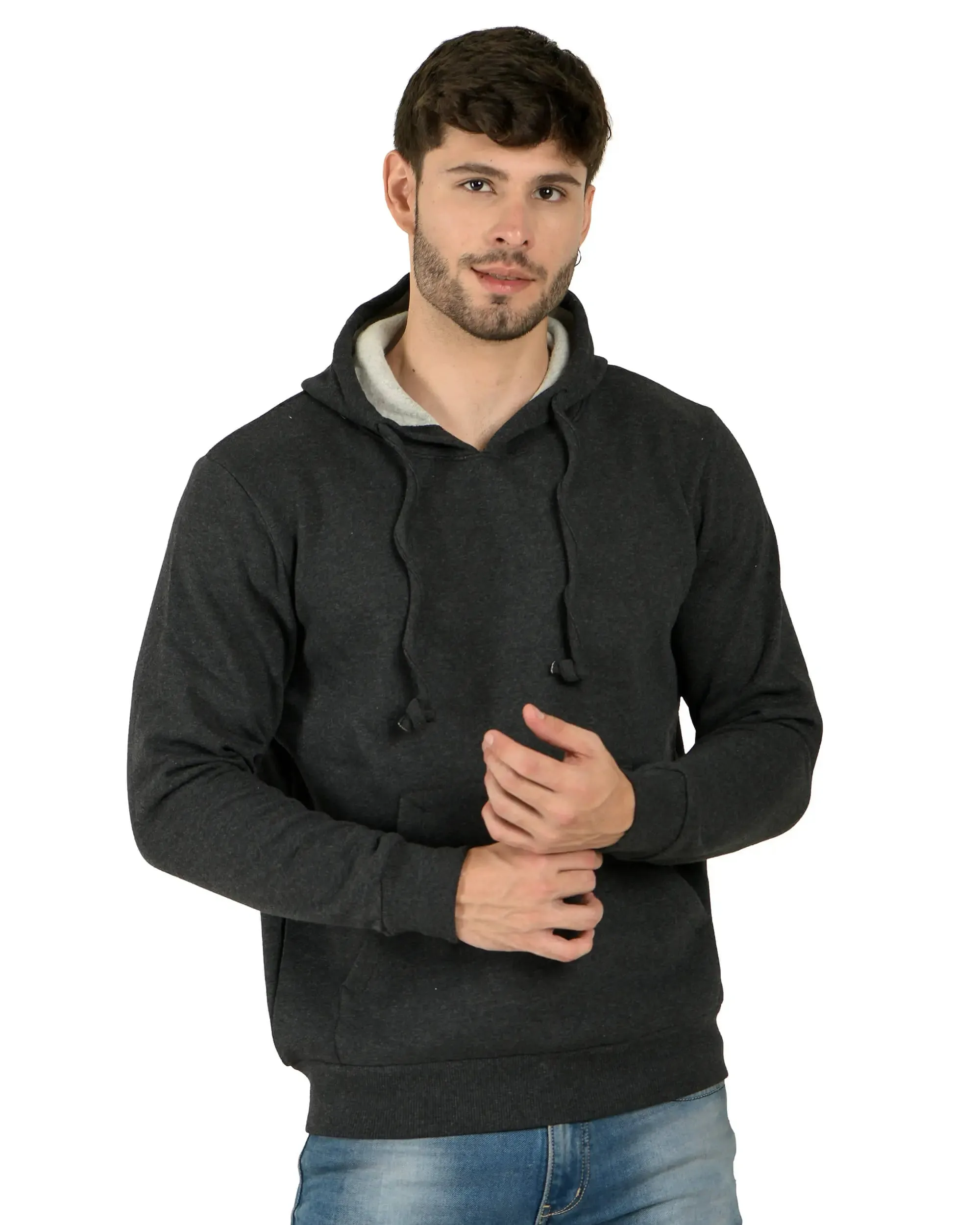 100% Recycled Pullover Hoodie Charcoal Heather