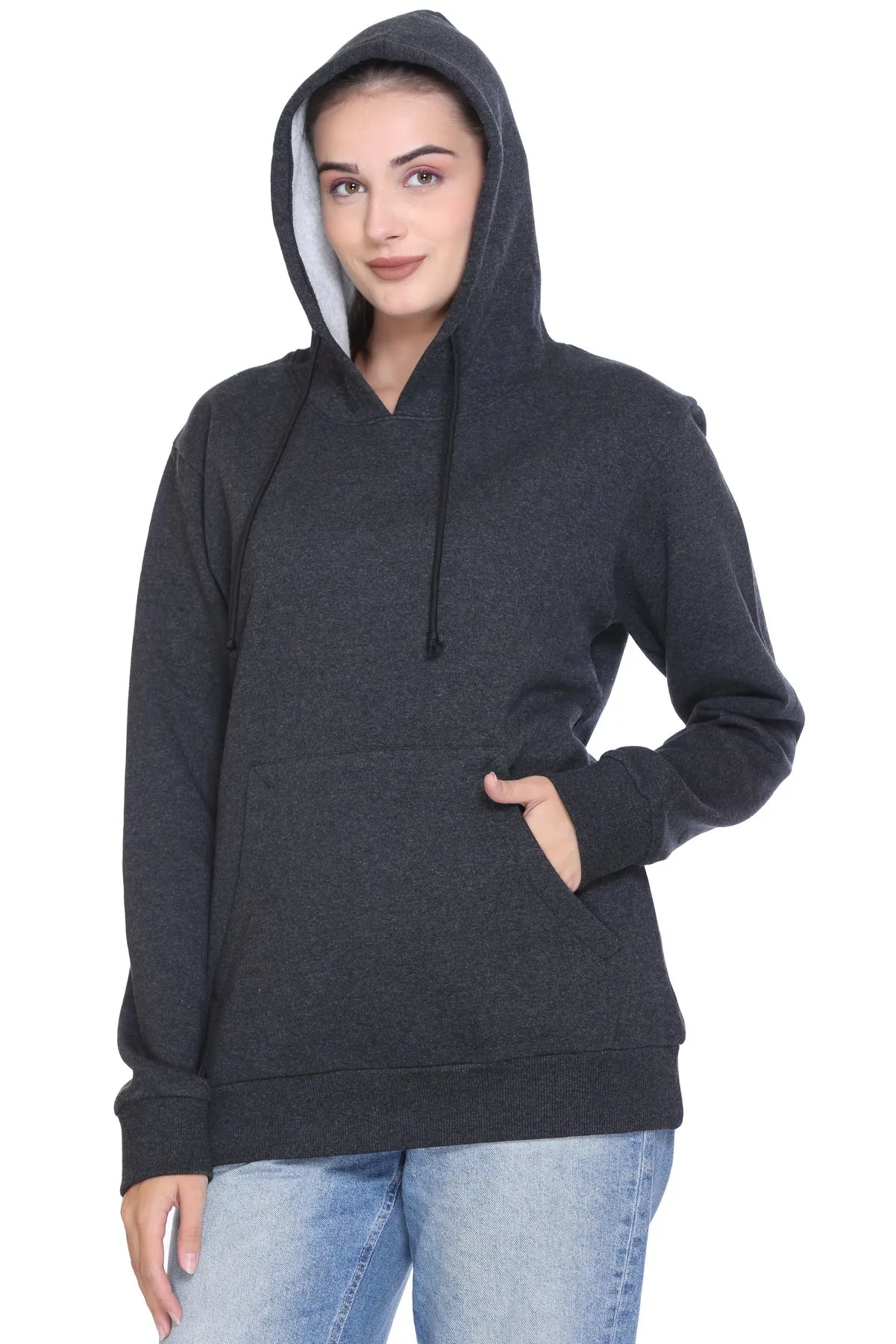 100% Recycled Pullover Hoodie Charcoal Heather