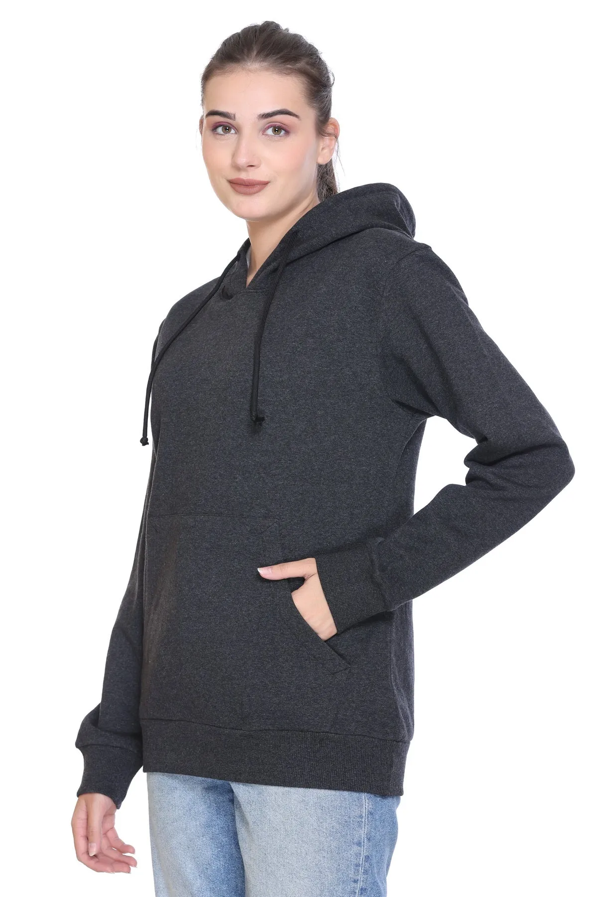 100% Recycled Pullover Hoodie Charcoal Heather