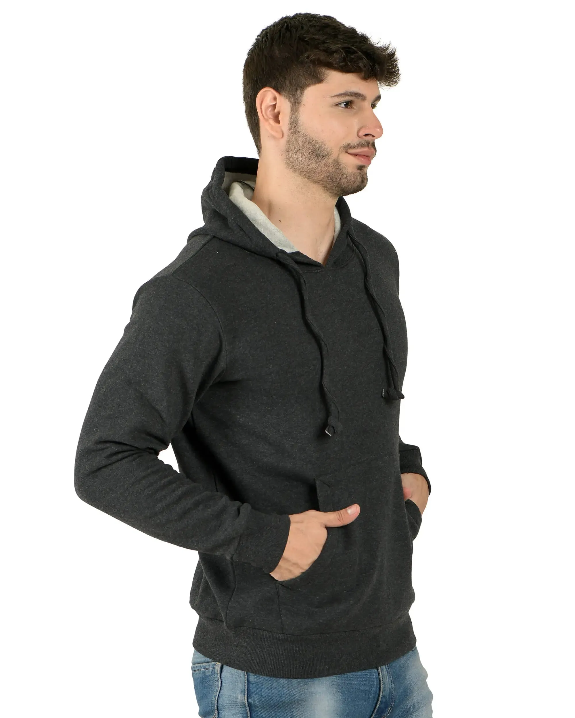 100% Recycled Pullover Hoodie Charcoal Heather