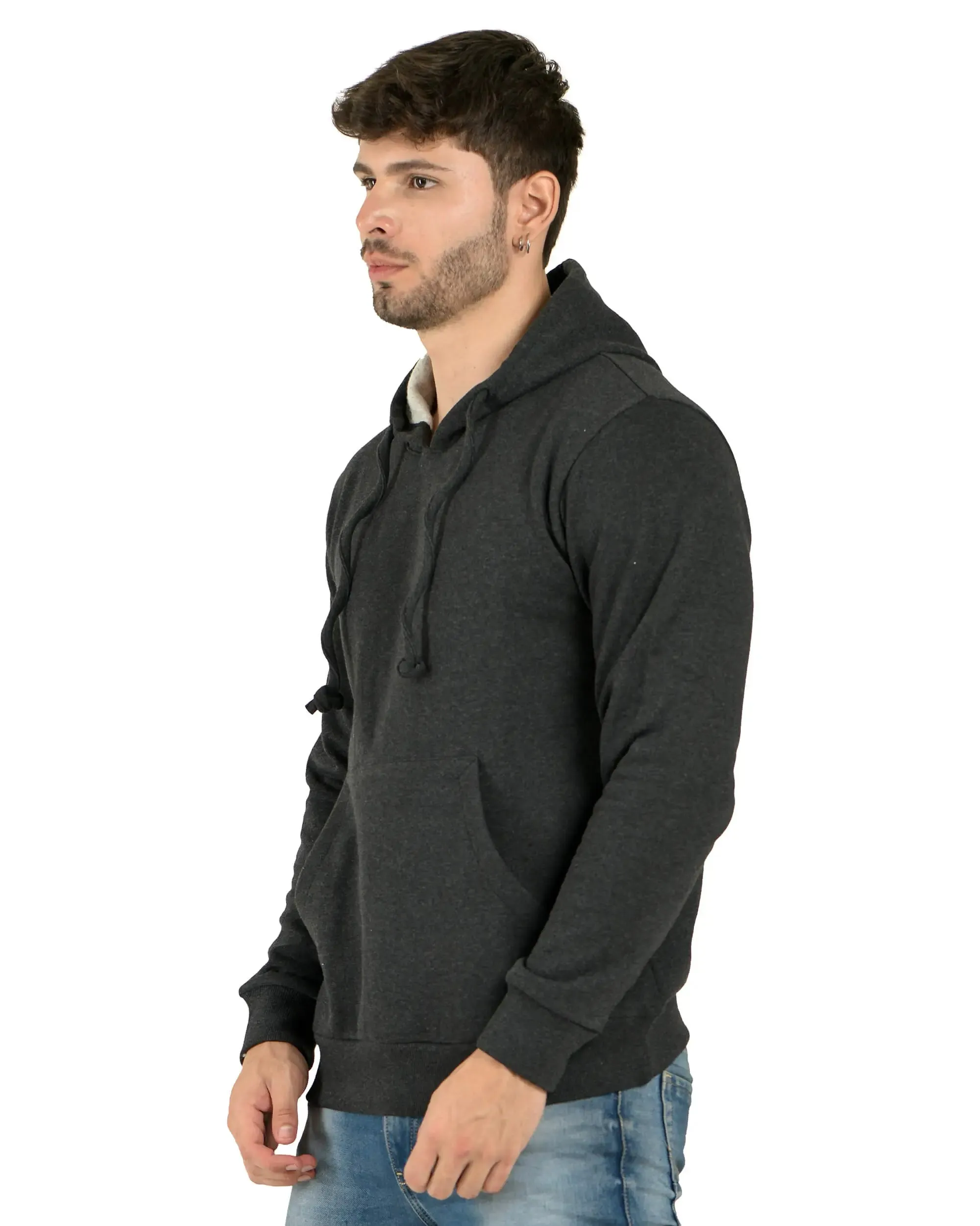 100% Recycled Pullover Hoodie Charcoal Heather