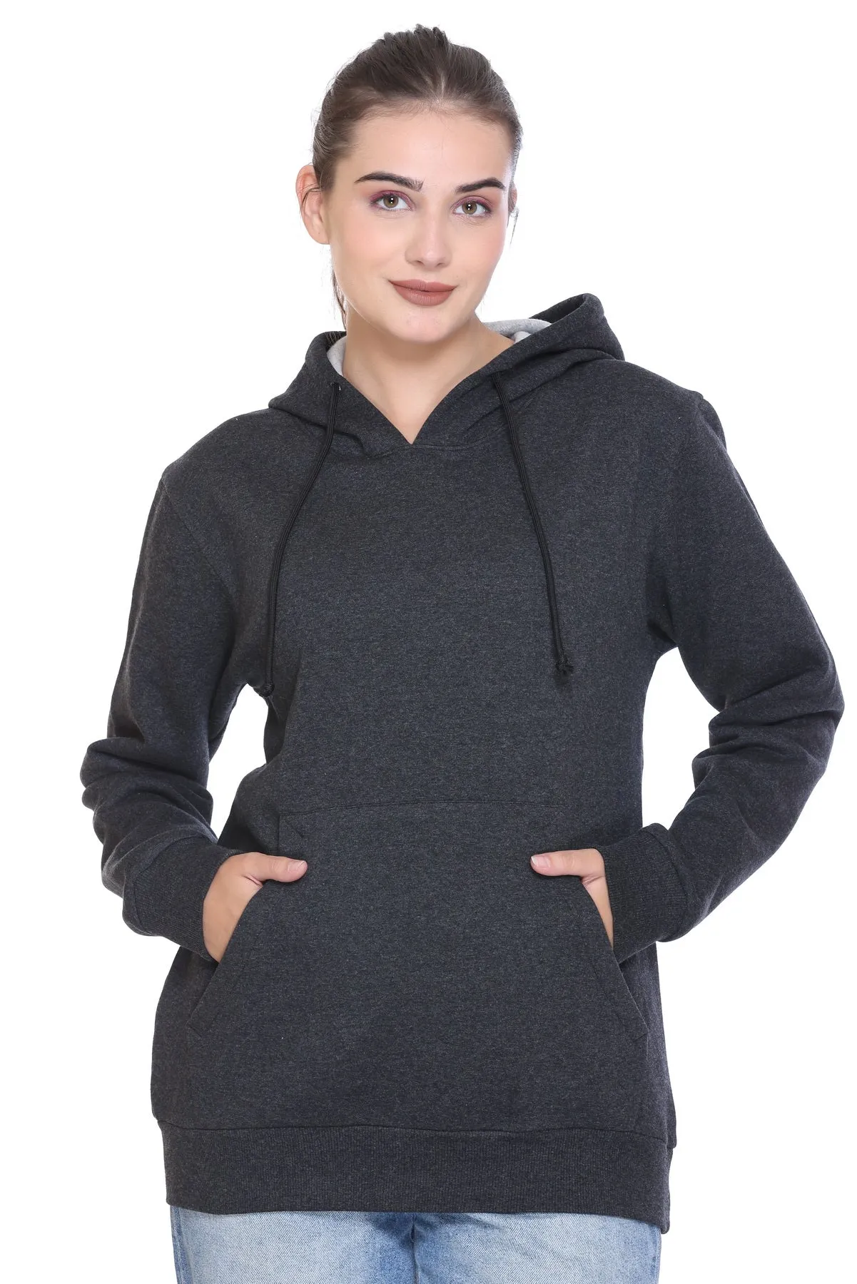 100% Recycled Pullover Hoodie Charcoal Heather