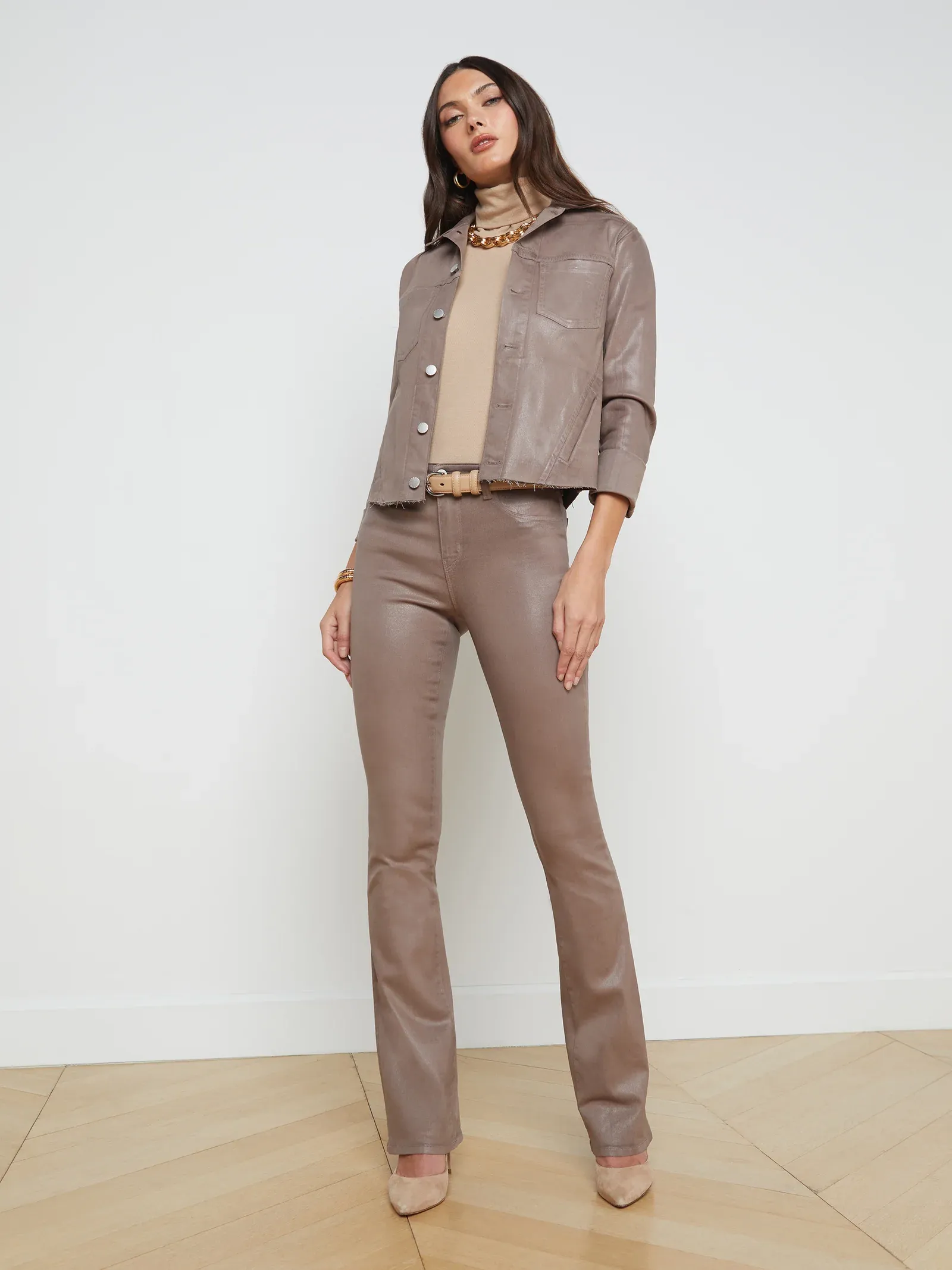 1431PDDCdt L'agence Janelle Slim Raw Jacket