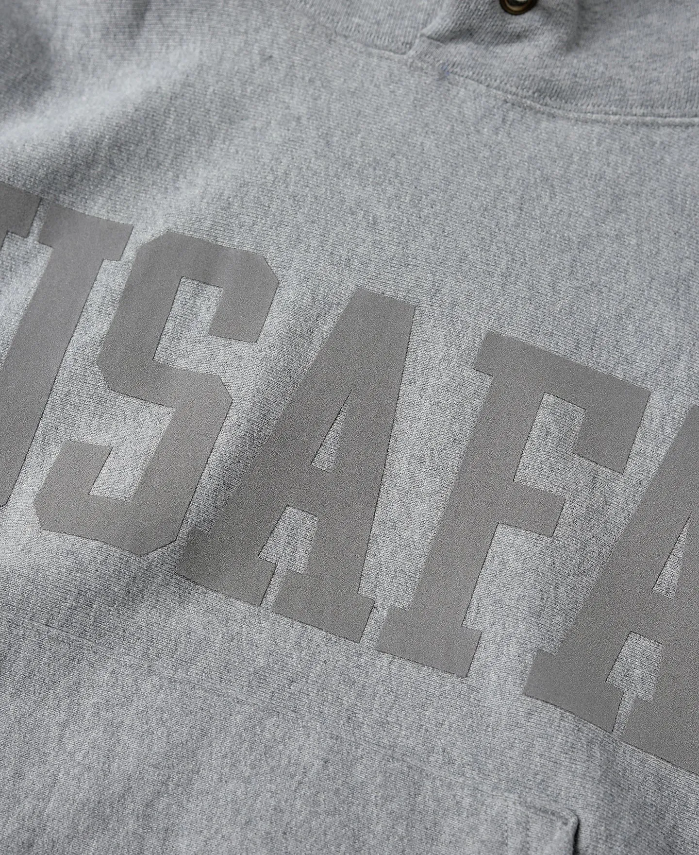 1970s USAFA 18 oz Reverse Weave Hoodie - Gray