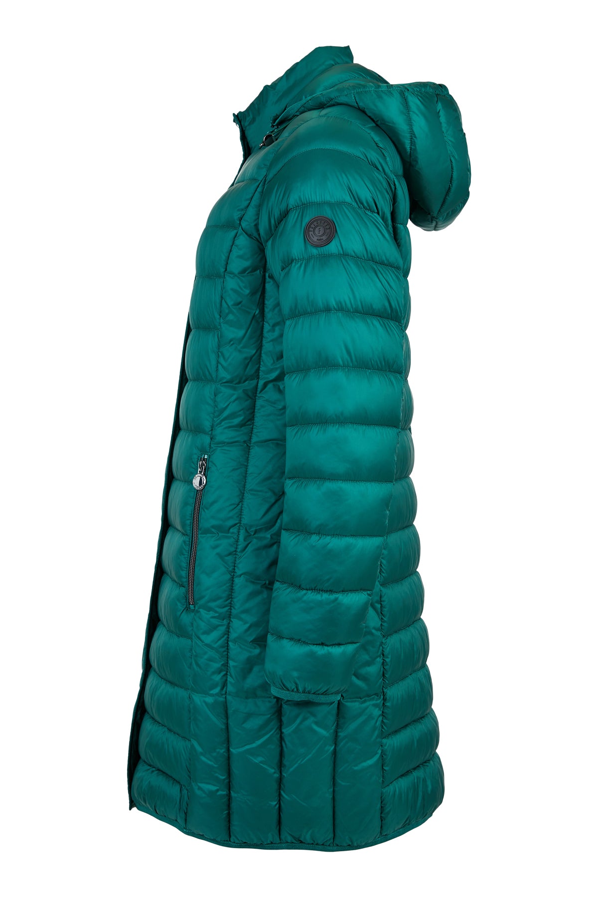 527- Frandsen 3/4 length down jacket- Bottle Green