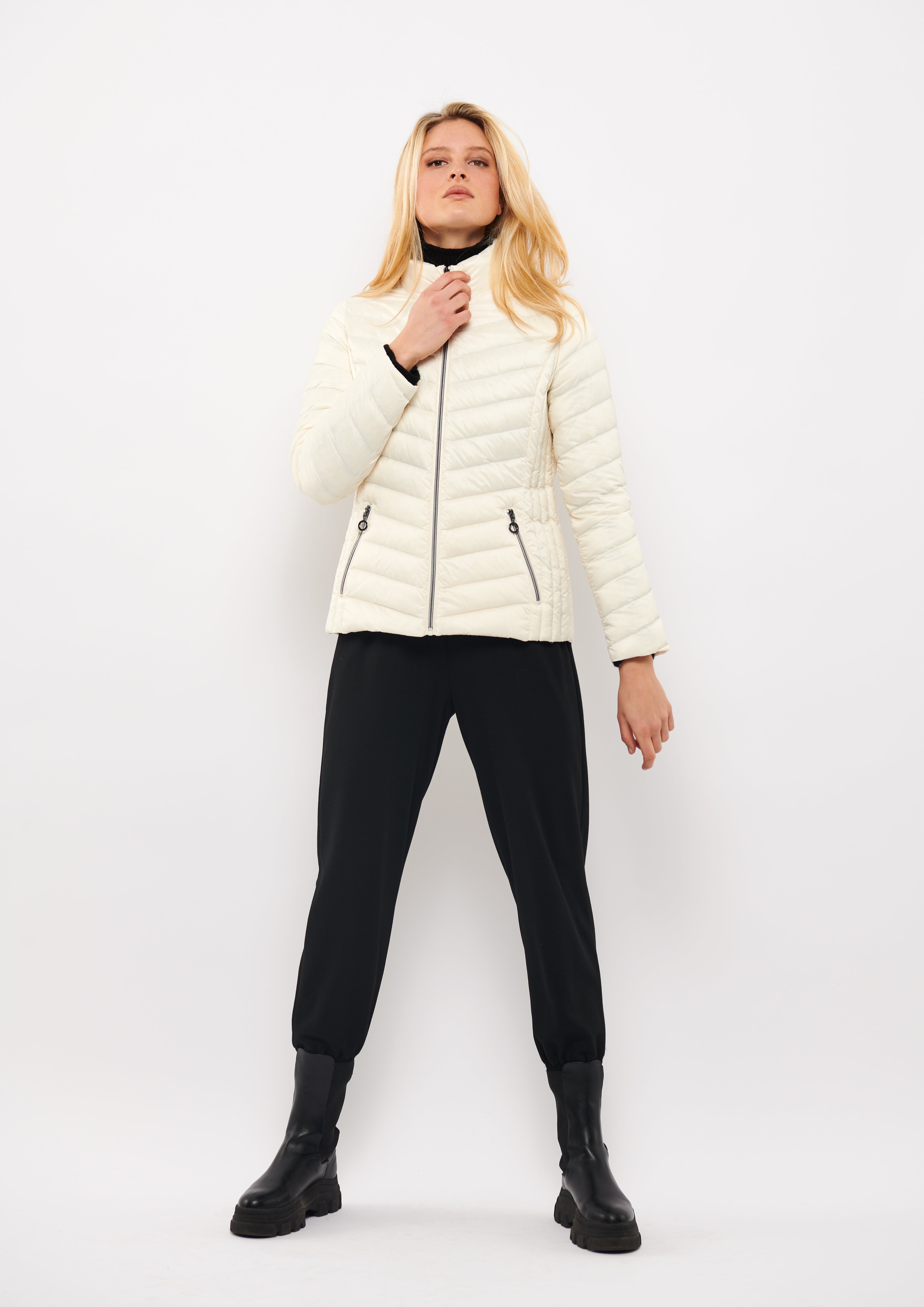 528- Frandsen Real down Jacket- Cream