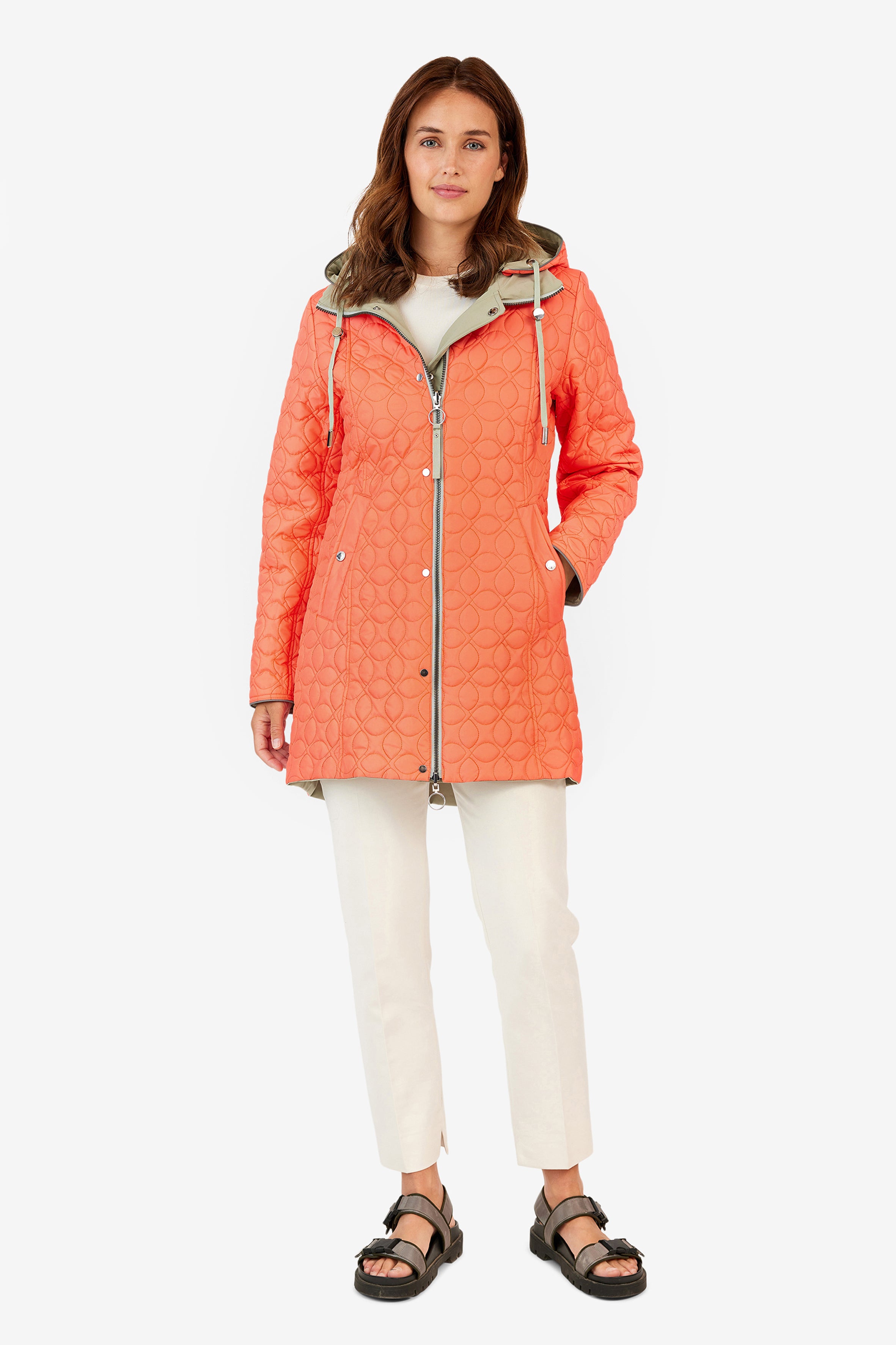 817- Green/Orange Reversible Coat - Frandsen