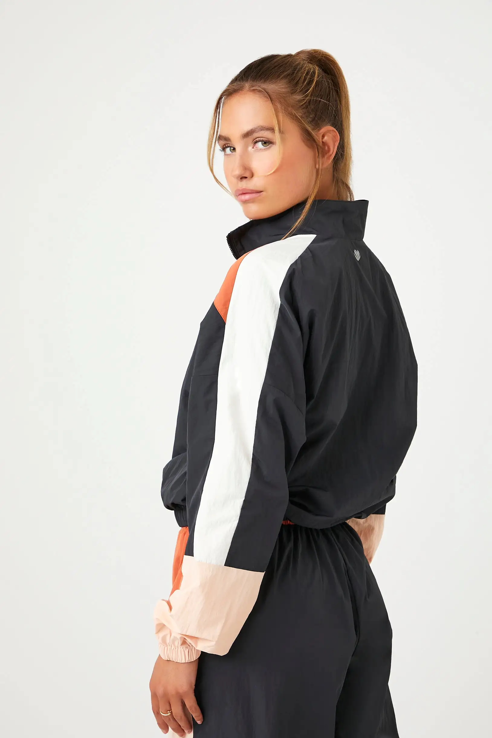 Active Colorblock Half-Zip Jacket