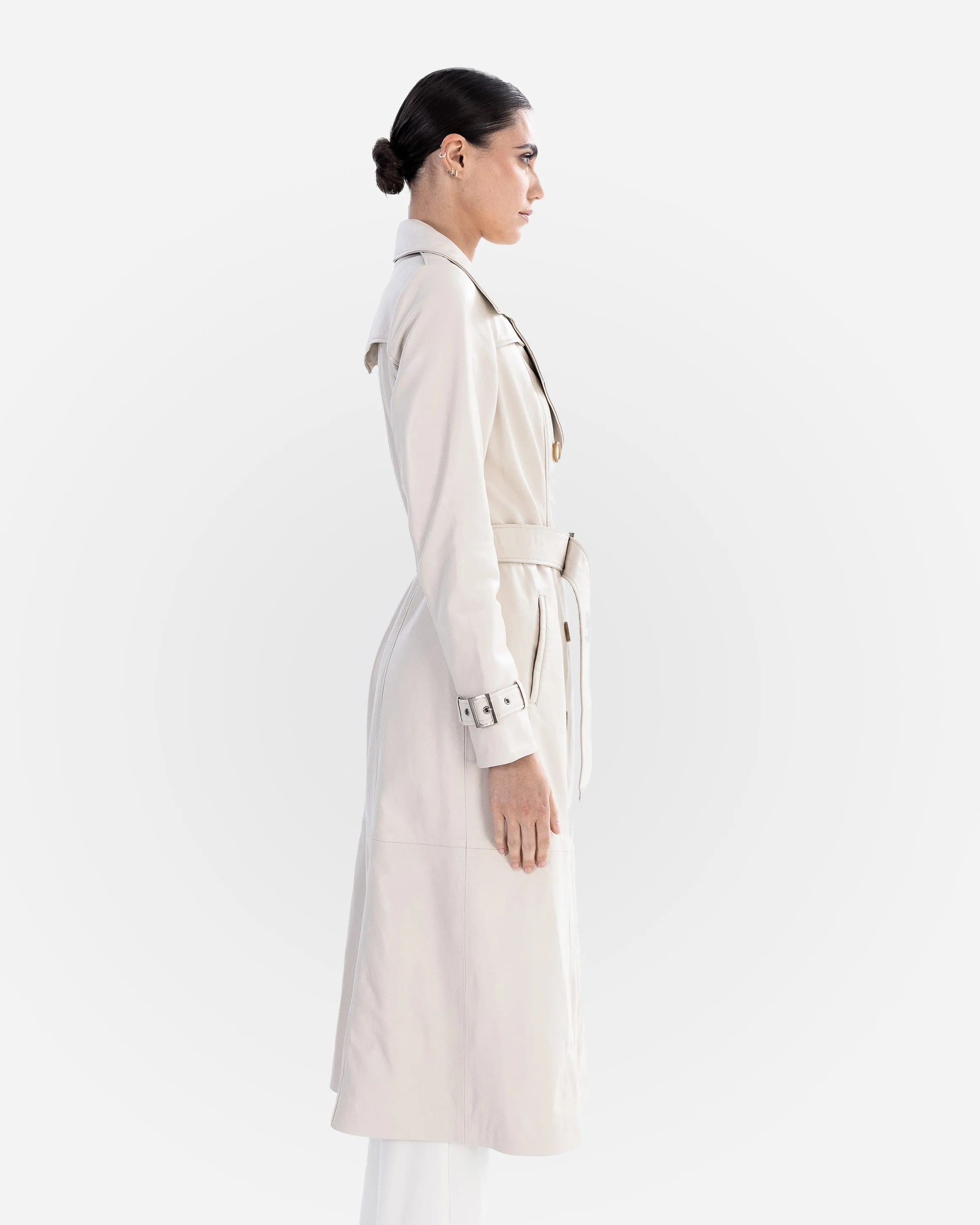 Adèle Leather Trench Coat