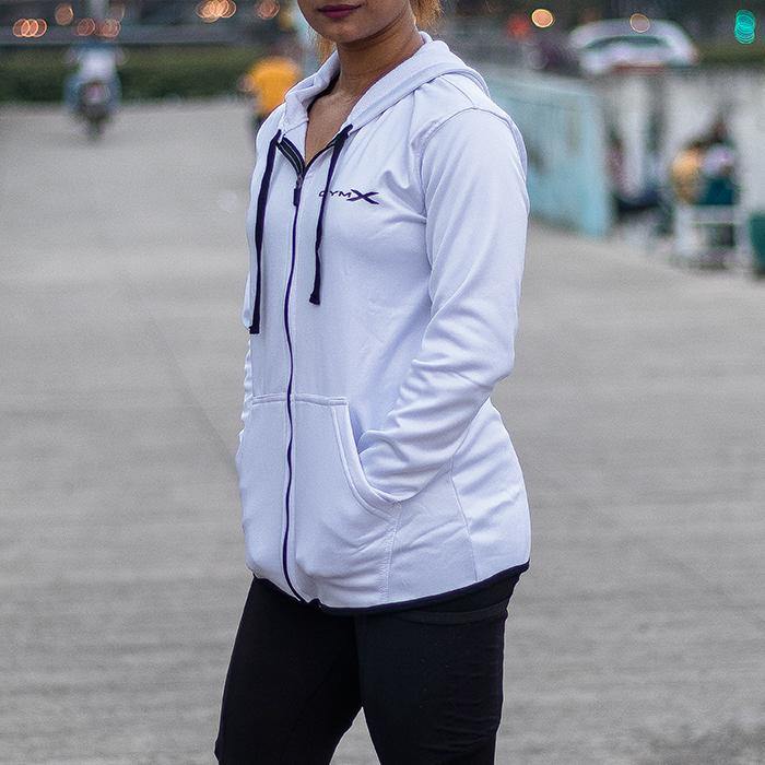 Alpine White Ladies Hoodie - Sale