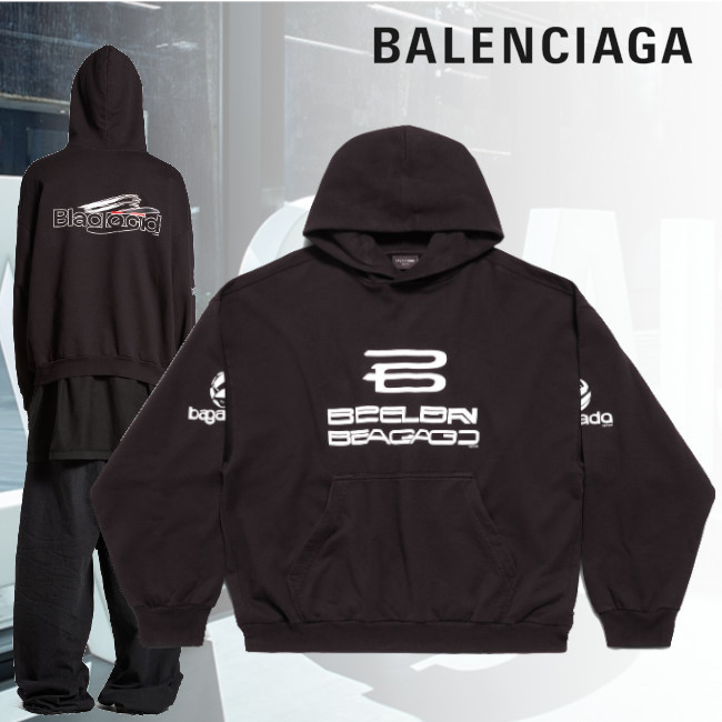 BALENCIAGA  |Ai Generated Hoodie Medium Fit in Black/white