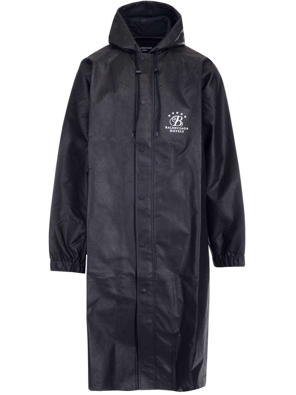 Balenciaga Logo Printed Oversized Raincoat