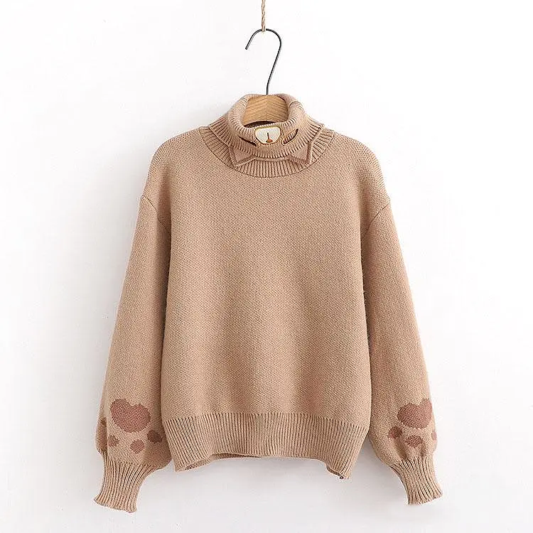 Bear Winter Turtle Neck Sweater SD00166