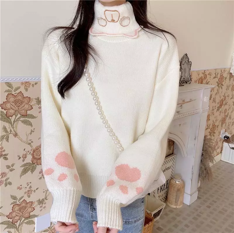 Bear Winter Turtle Neck Sweater SD00166