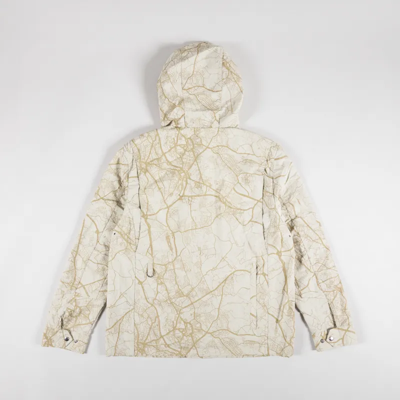 Belstaff Castmaster Map Parka Shell Jacket Dark Sandstone