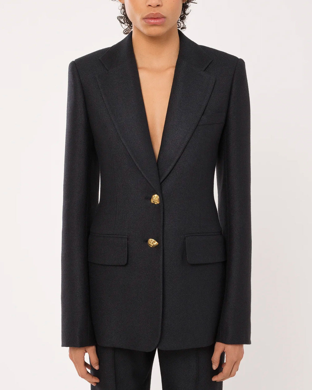 Black Single Breasted Blazer