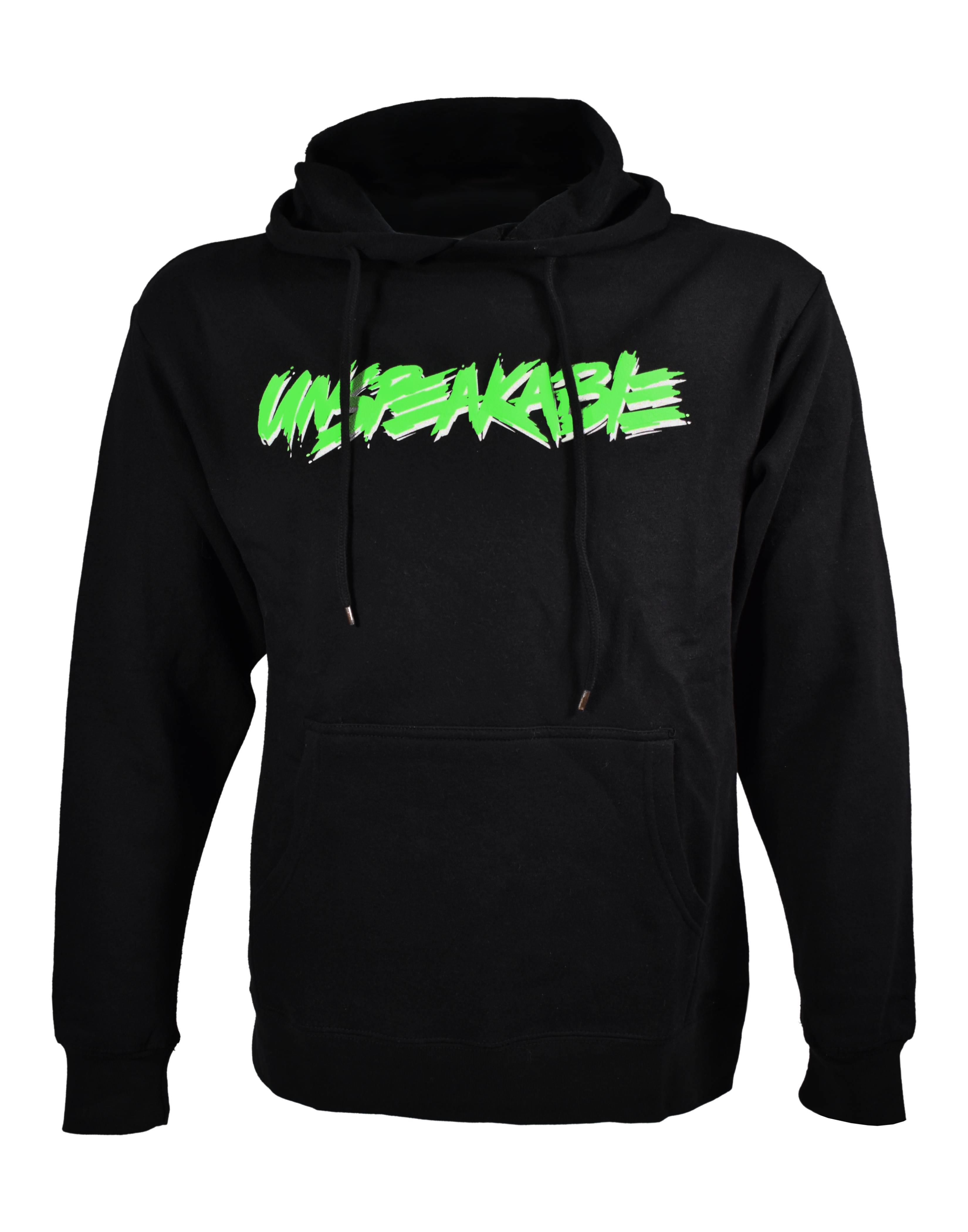 BLACK/NEON GREEN PULLOVER HOODIE