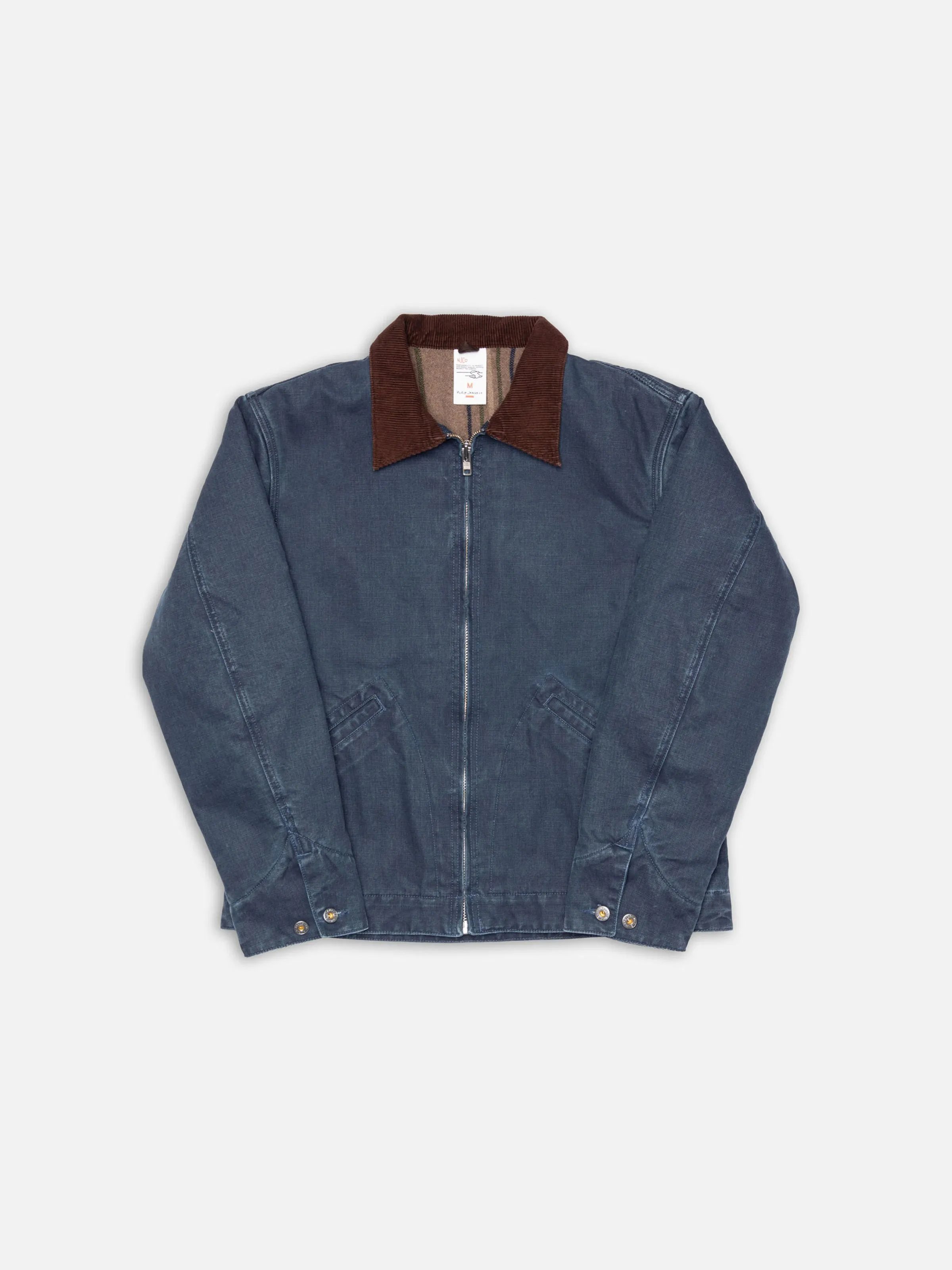 Blake Zip Jacket Canvas Blue