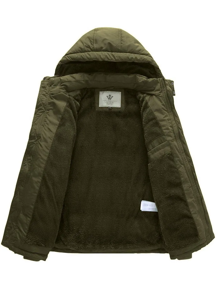 Boy's Winter Warm Padded Puffer Coat Thicken Hooded Parka Jacket