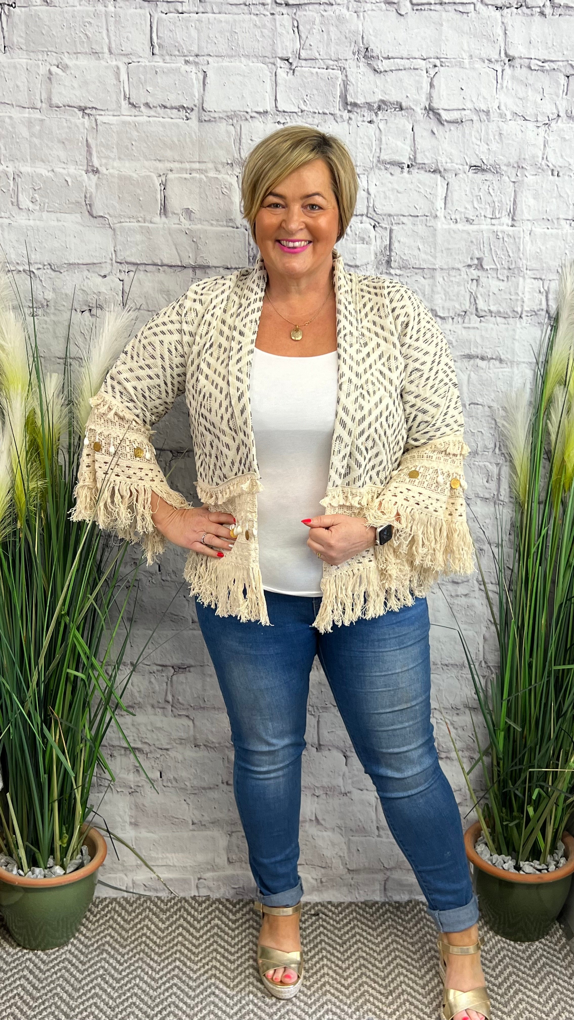 BRIANNA Boho Style Tassel Jacket