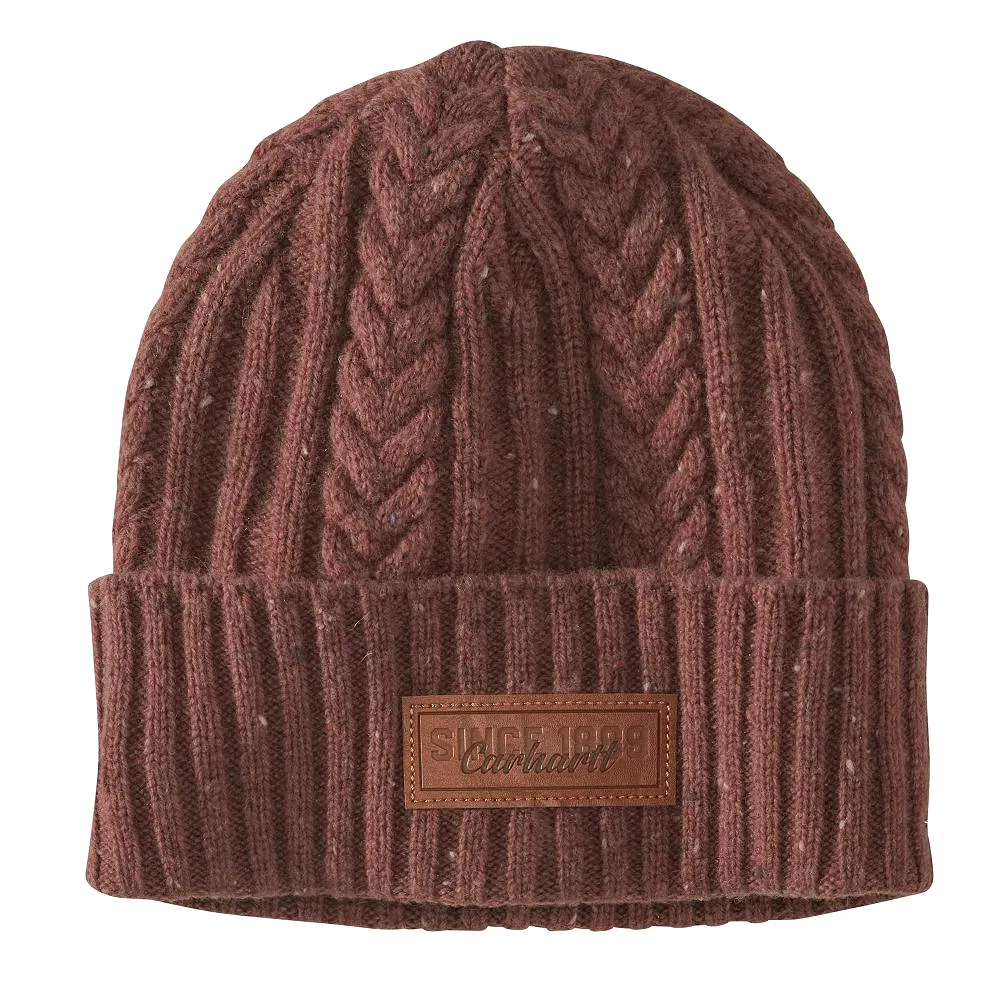 'Carhartt' Women's Rib Knit Fisherman Beanie - Sable Nep