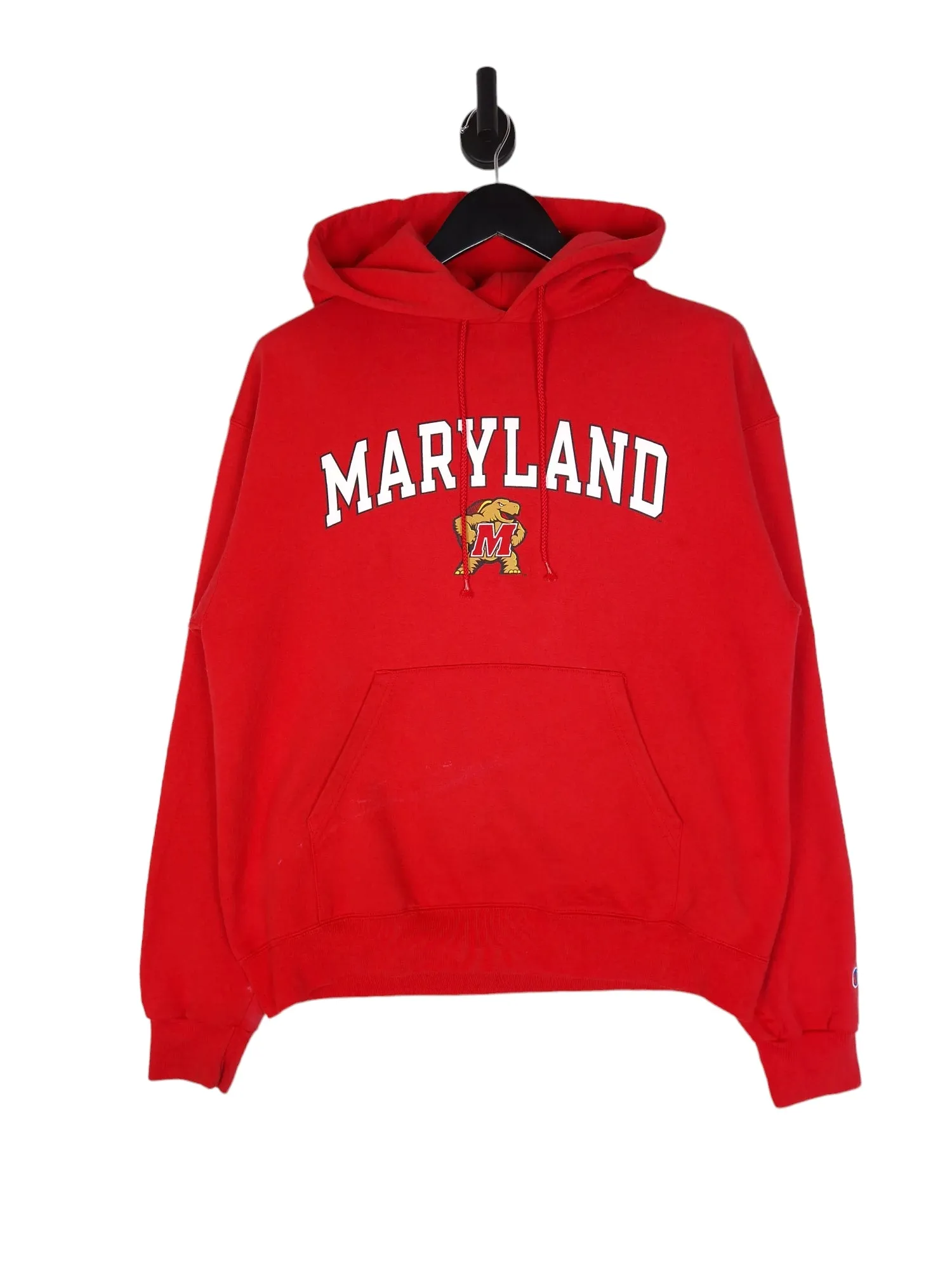 Champion Maryland College Hoodie - Size Large