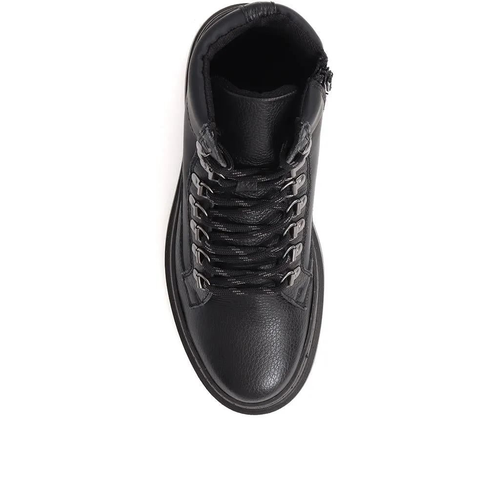 Chunky Leather Boots - DREXEL / 324 503