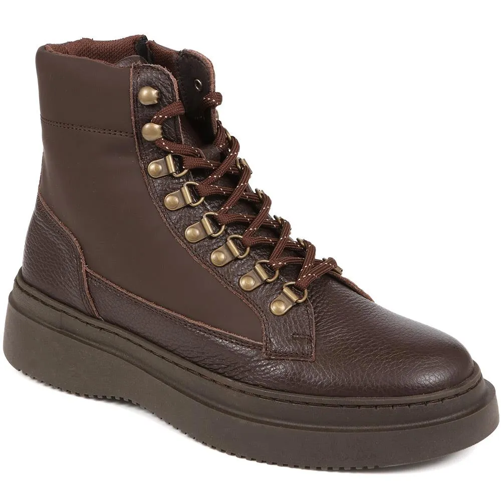 Chunky Leather Boots - DREXEL / 324 503