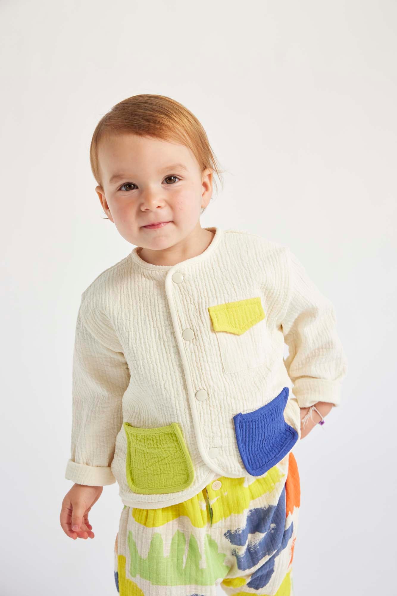 Colour Block Baby Jacket