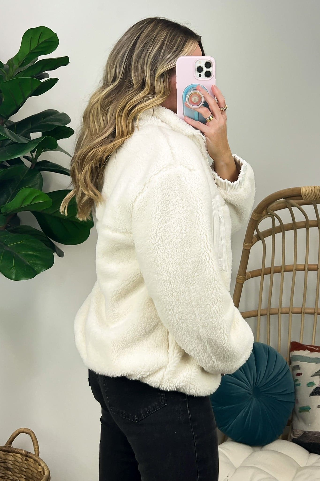 Come Get Cozy Sherpa Puffer Jacket - FINAL SALE