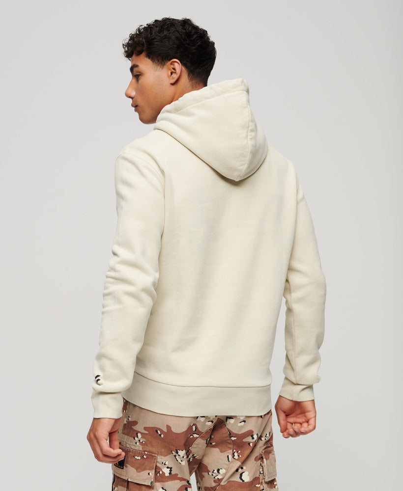 Core Logo Classic Hoodie | Pelican Beige