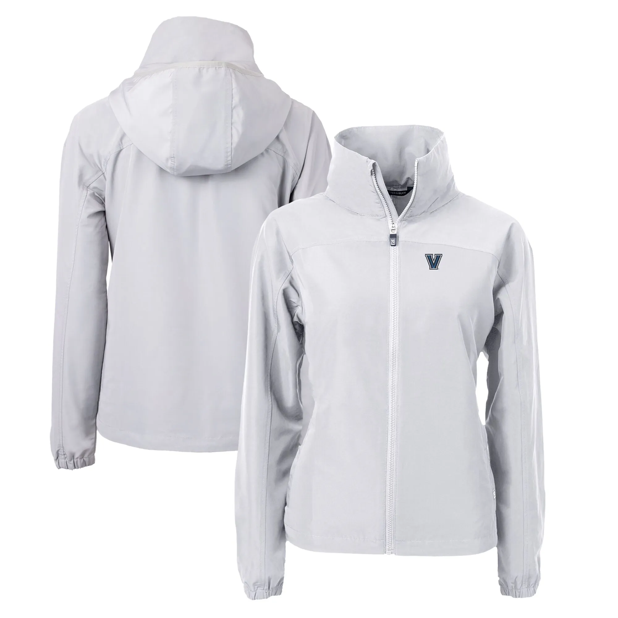 Cutter & Buck  Villanova Wildcats Women's Gray Charter Eco Recycled Full-Zip Jacket