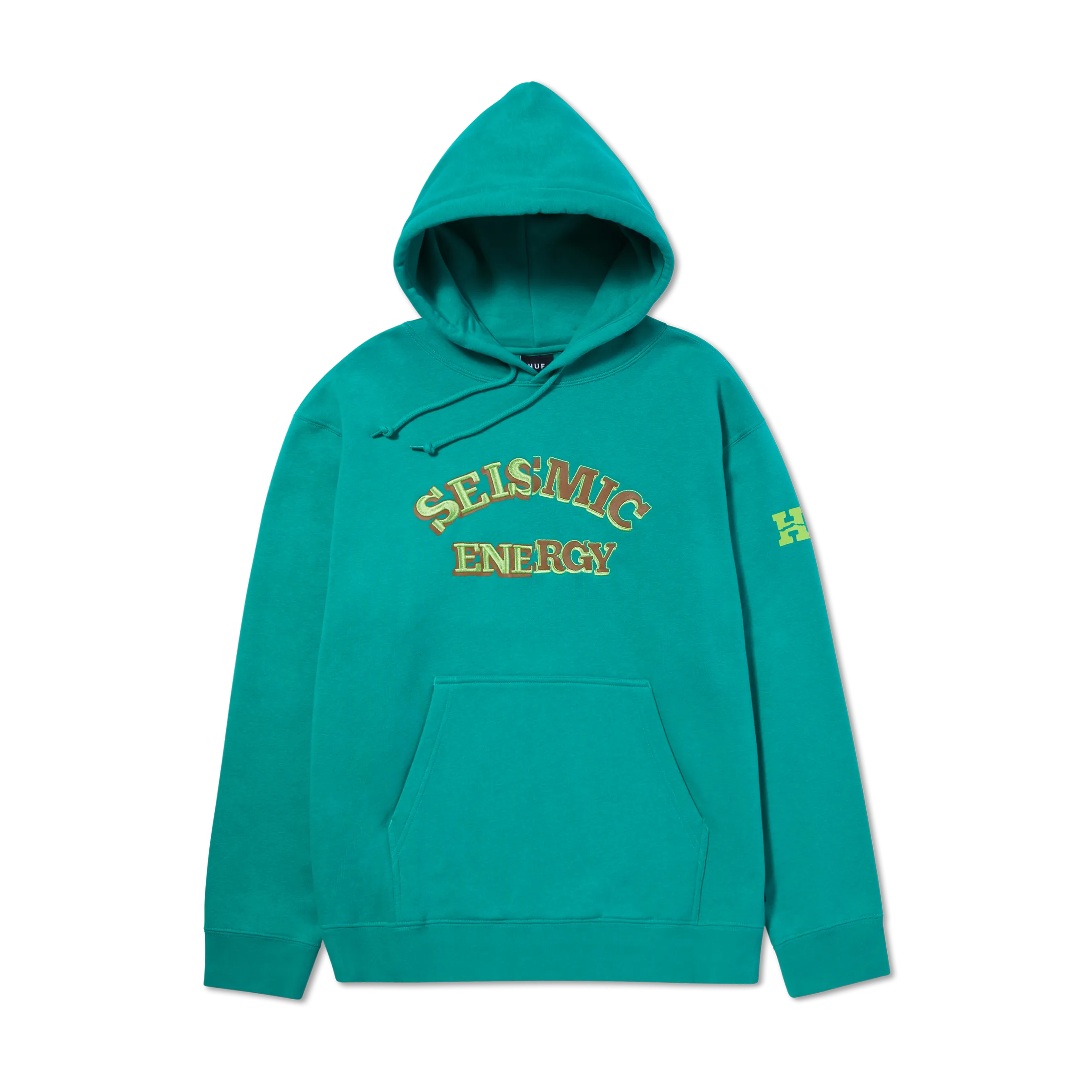 Damaged Embroidered Pullover Hoodie