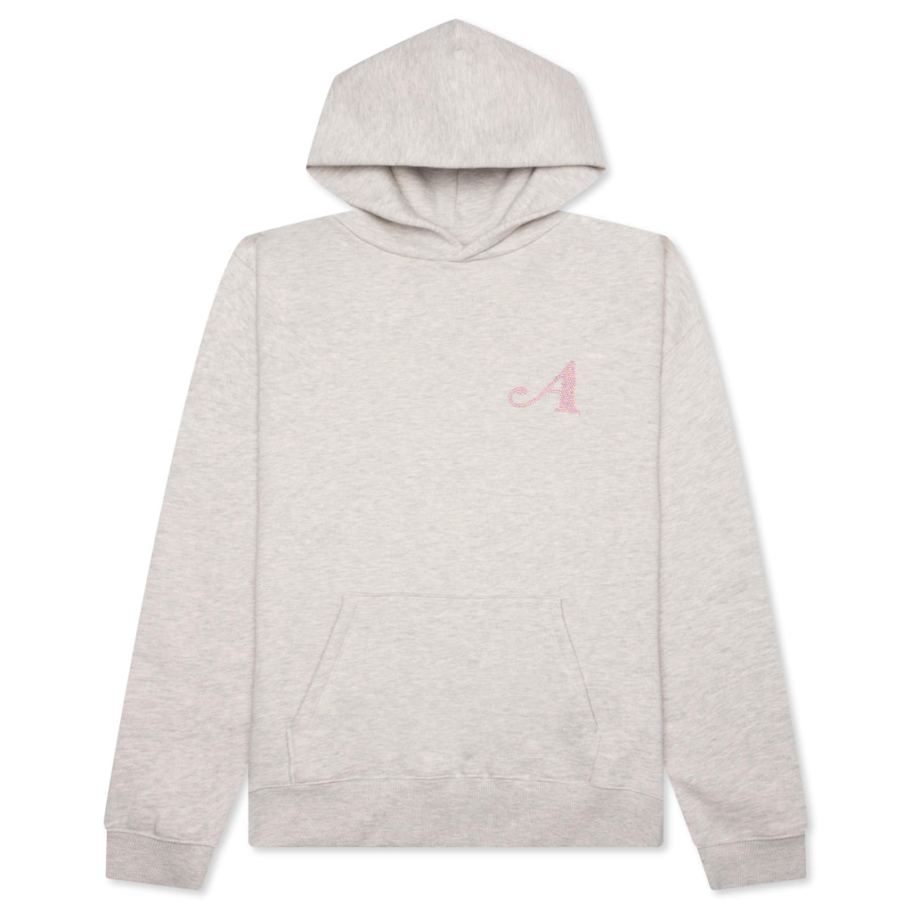 Dice Rhinestone Hoodie - Heather Grey