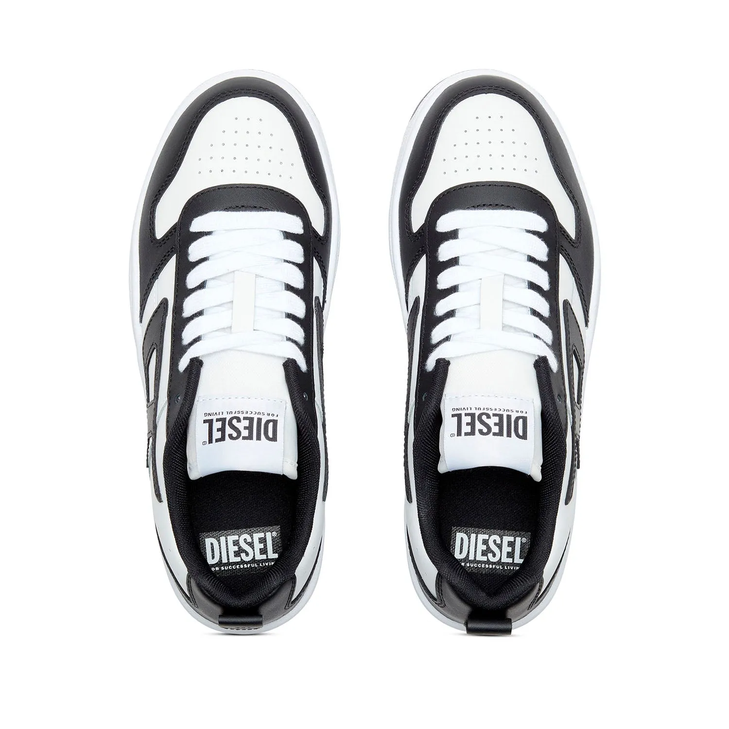 Diesel Women's S-Ukiyo V2 Low Sneakers in Black/White