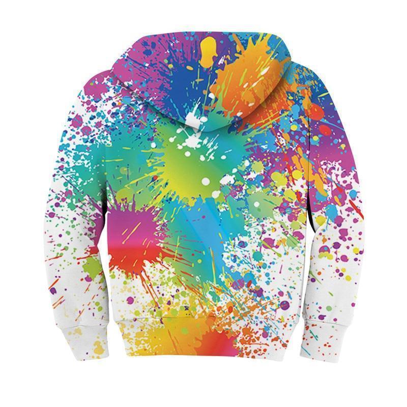 Dripping Paint Kids Hoodies