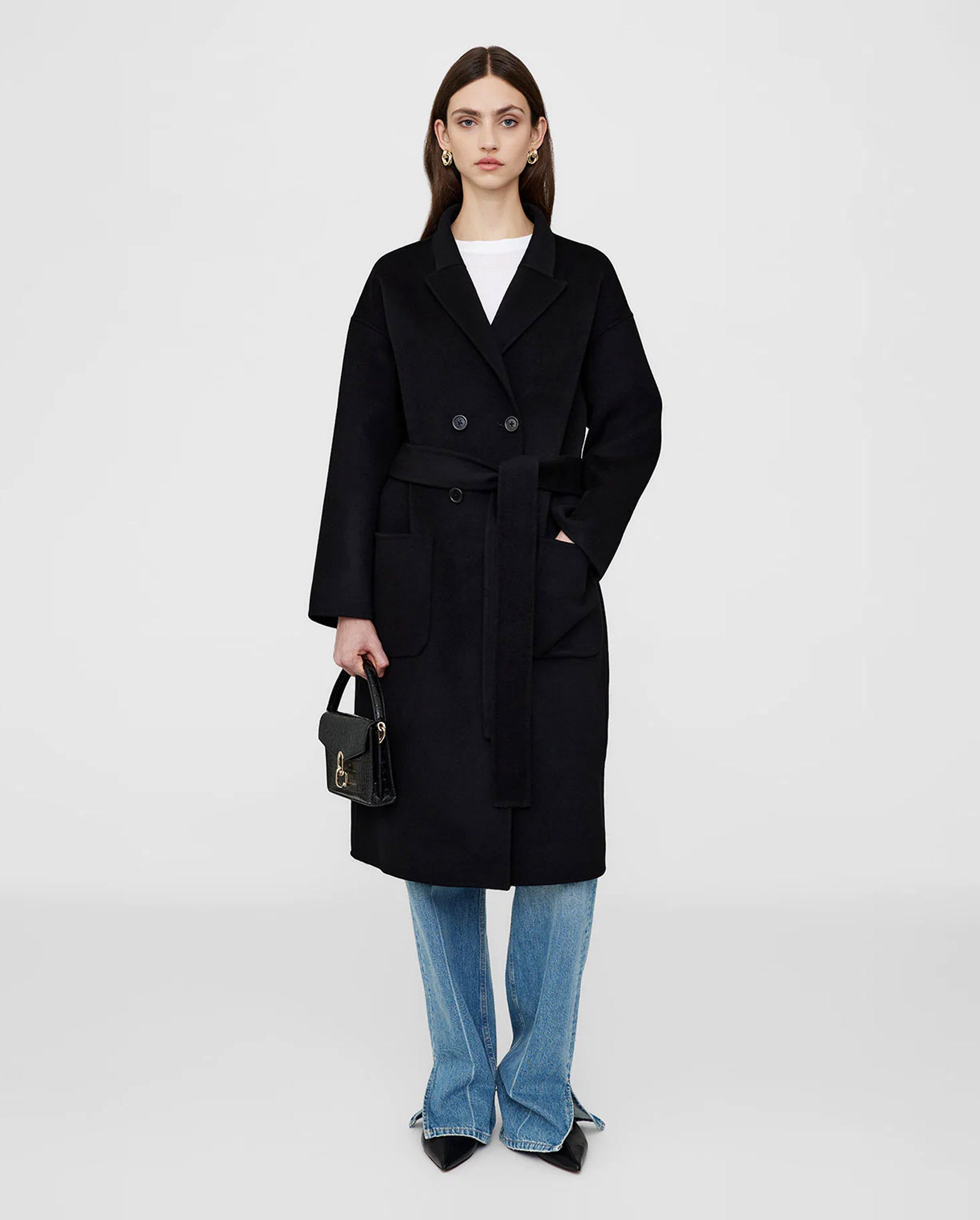 DYLAN COAT / BLACK CASHMERE BLEND