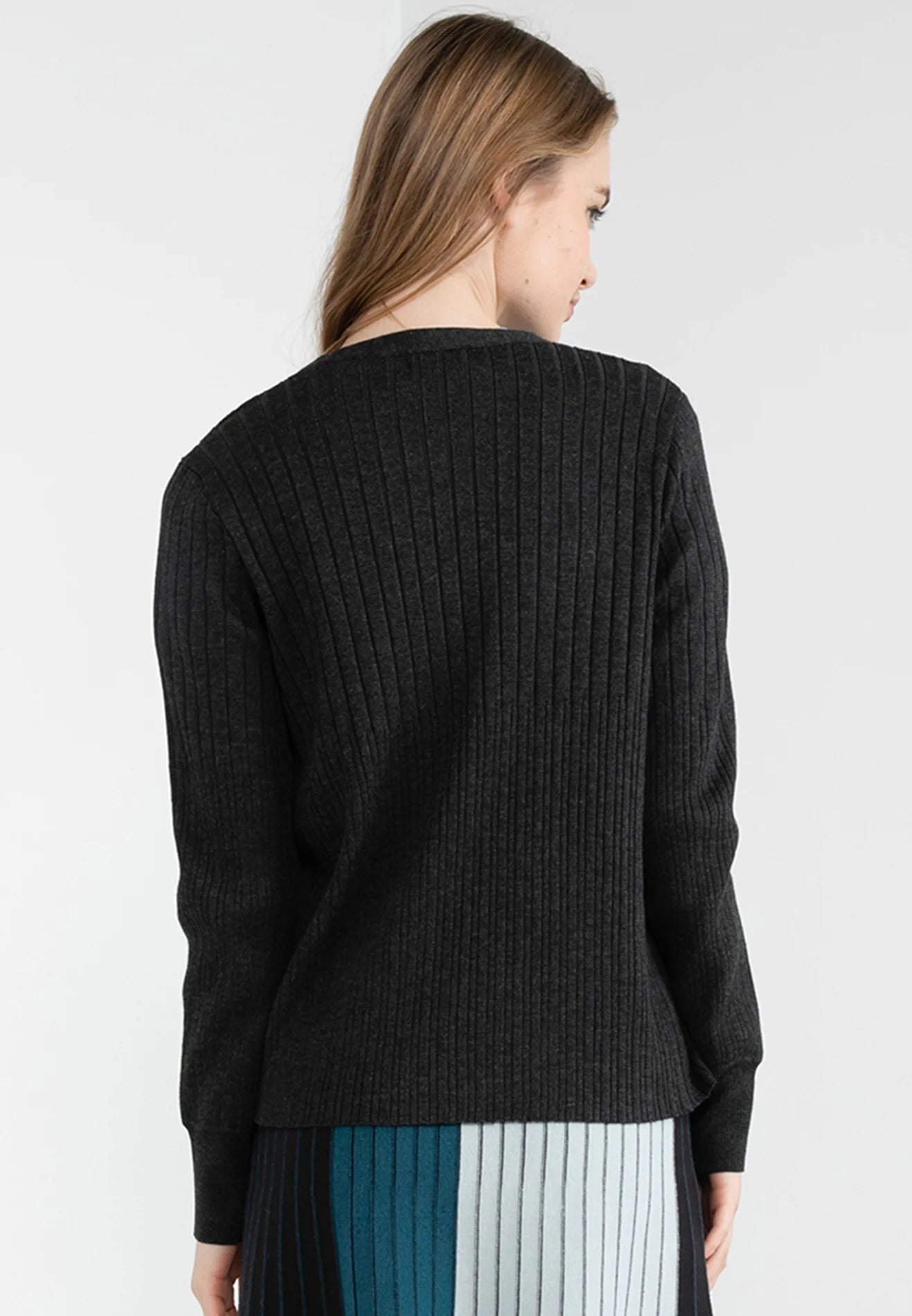 ELLE Apparel Basic Open Knit Cardigan