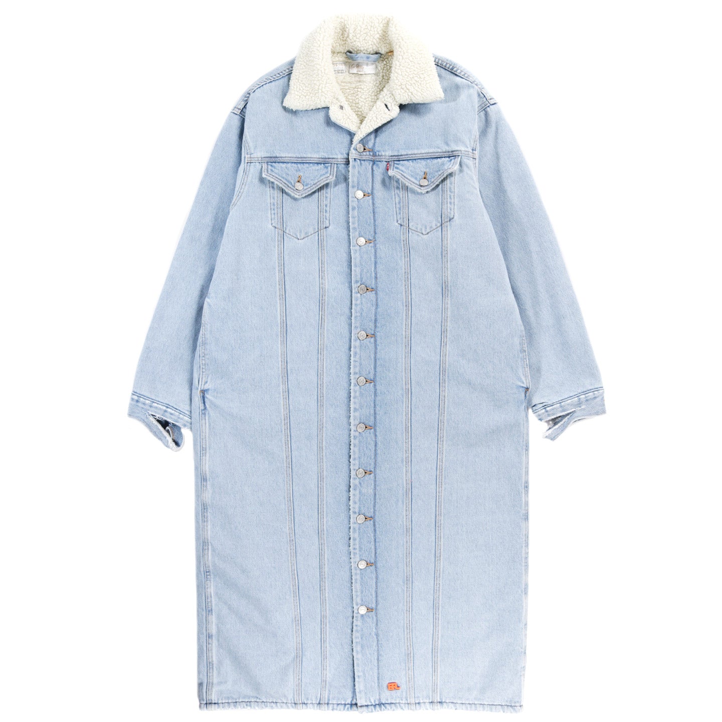 ERL LEVI'S SHERPA DENIM DUSTER