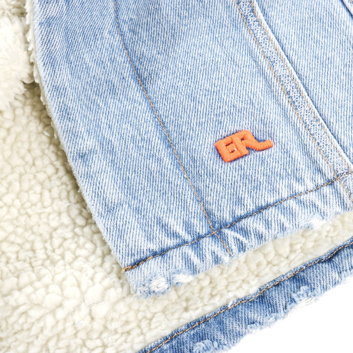 ERL LEVI'S SHERPA DENIM DUSTER