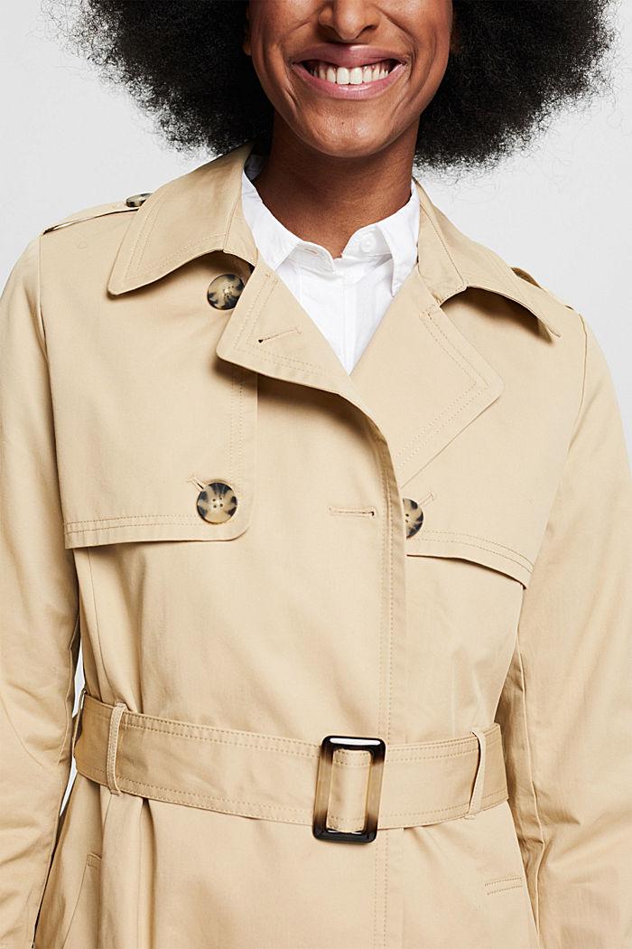 Esprit LLT Cotton Sateen Belted Trench