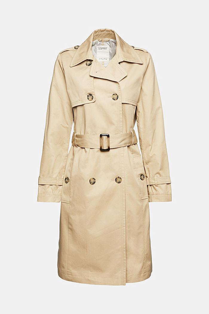 Esprit LLT Cotton Sateen Belted Trench