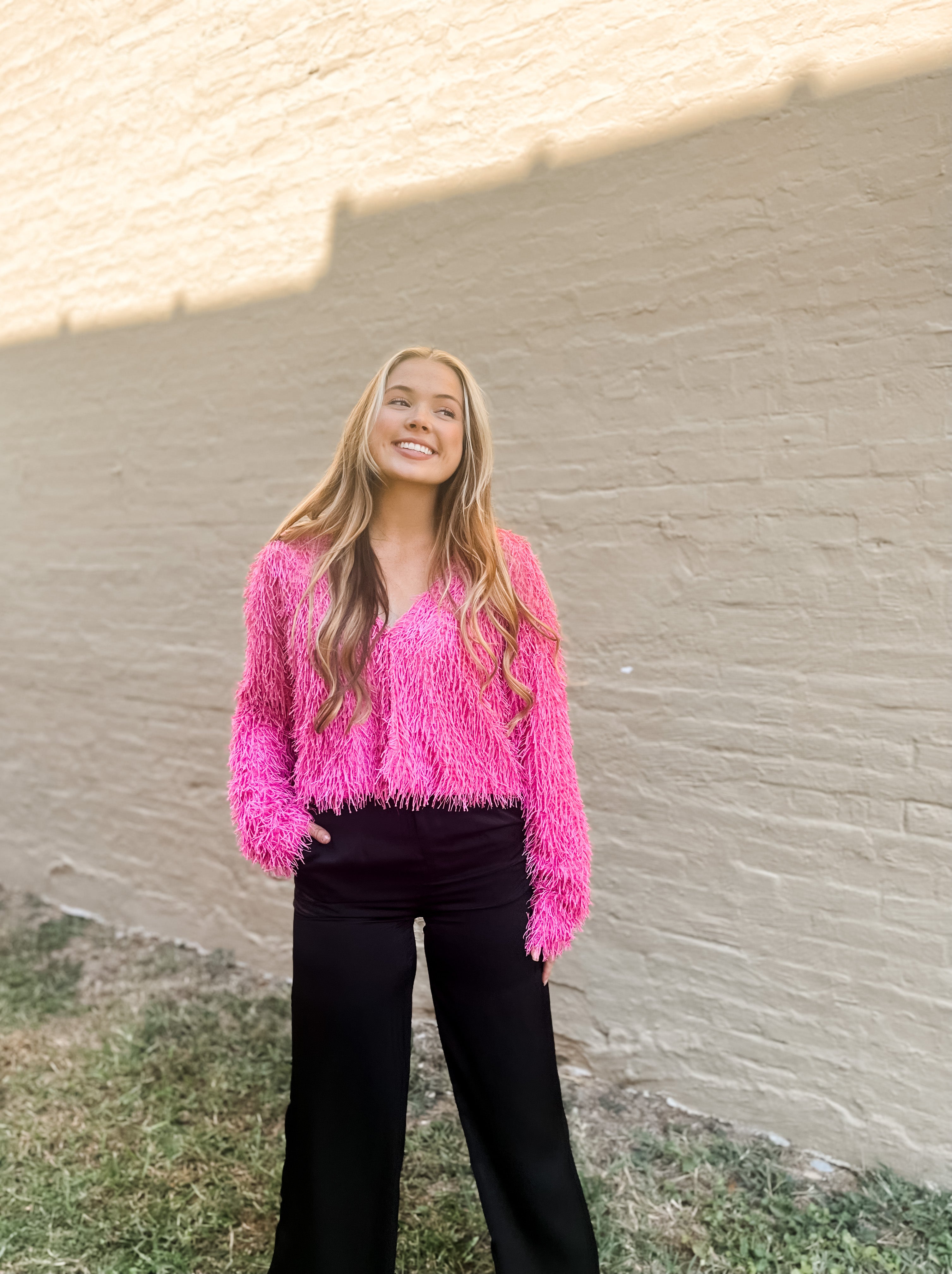 Festive Feather Crop Jacket