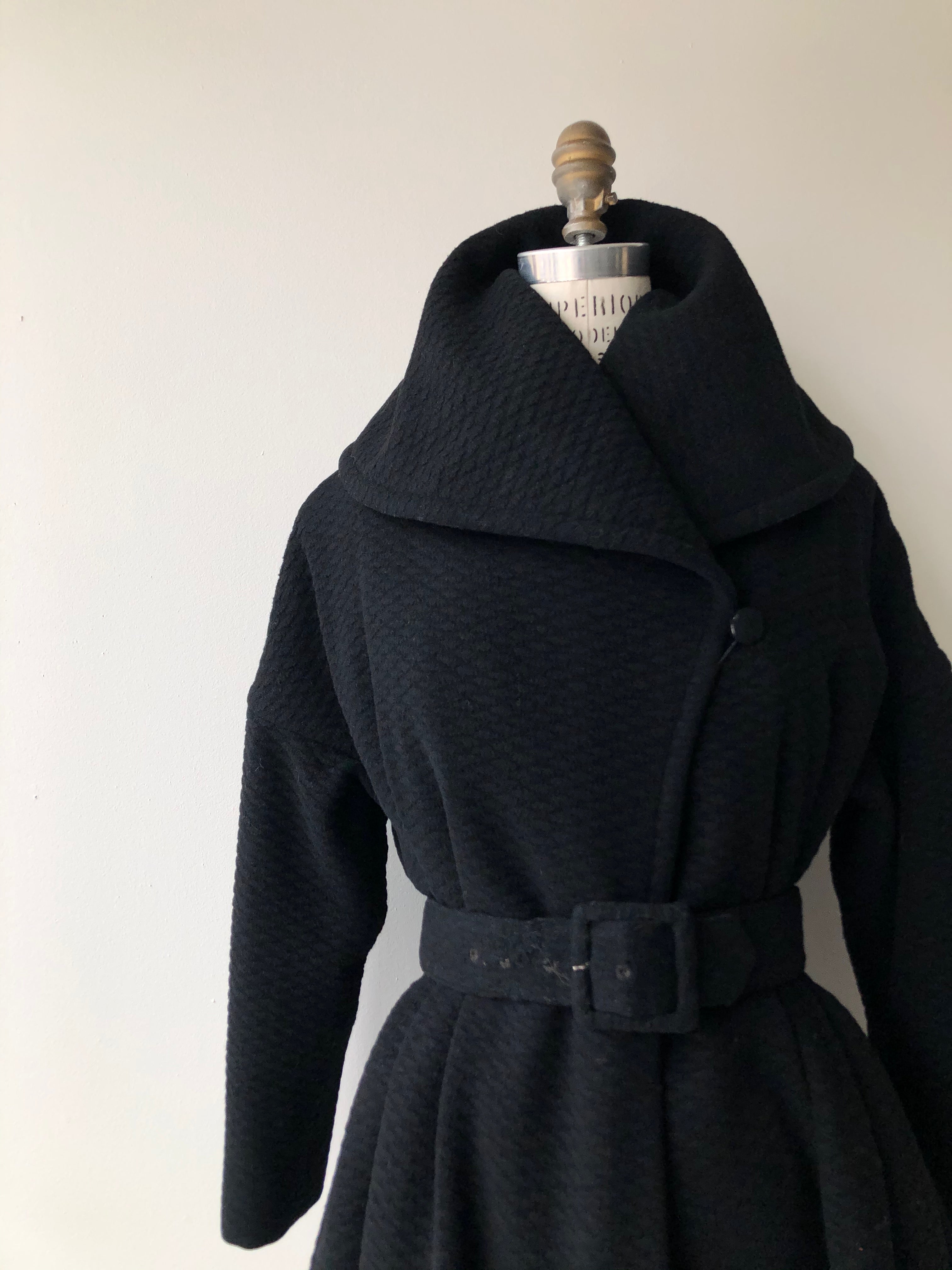 Goldwin Wool Peplum Coat